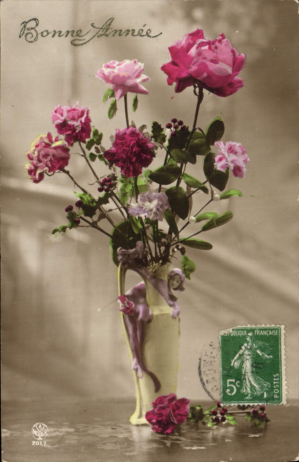 CPA Fantaisie Fleurs 