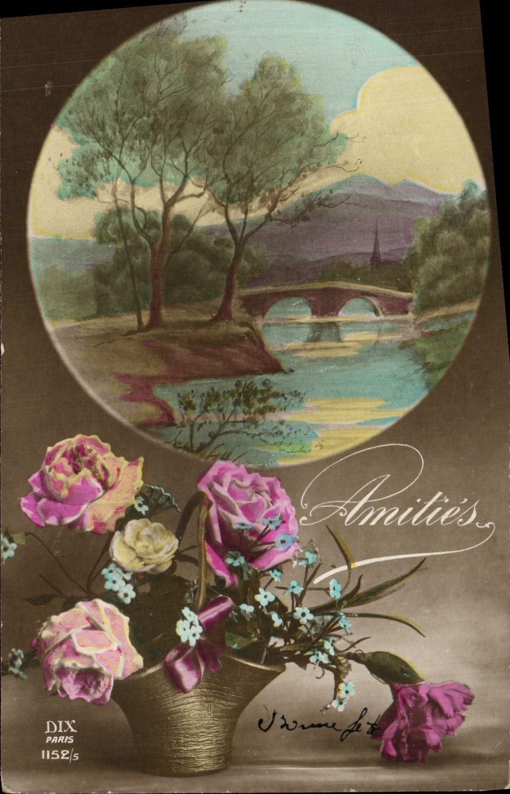 CPA Fantaisie Fleurs 