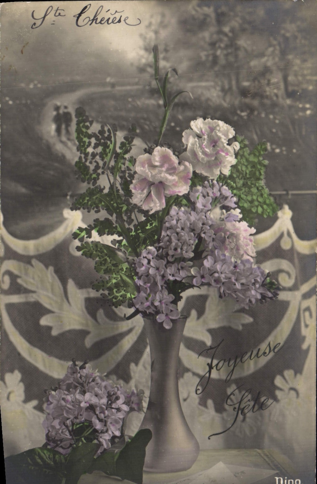 CPA Fantaisie Fleurs 