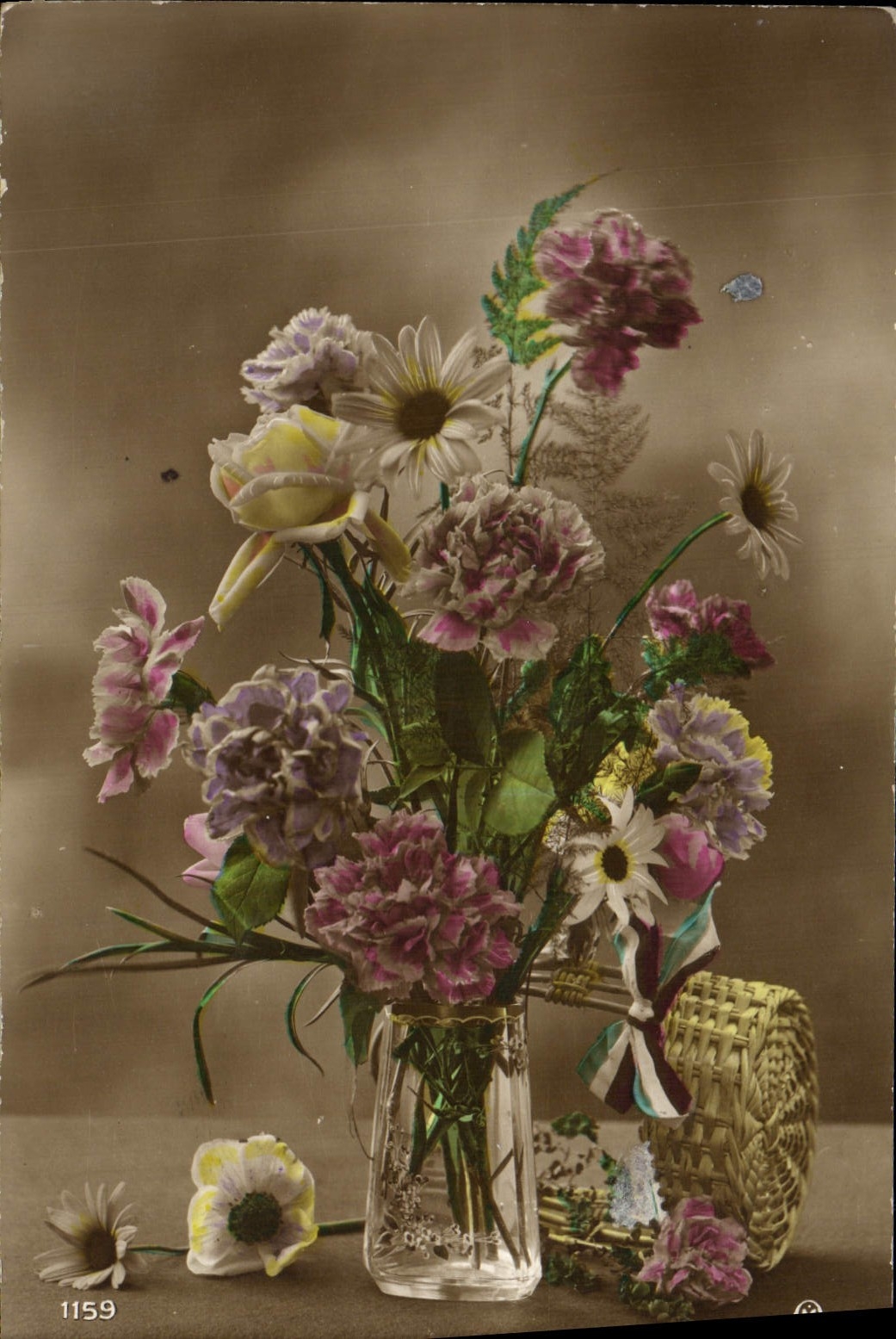 CPA Fantaisie Fleurs 