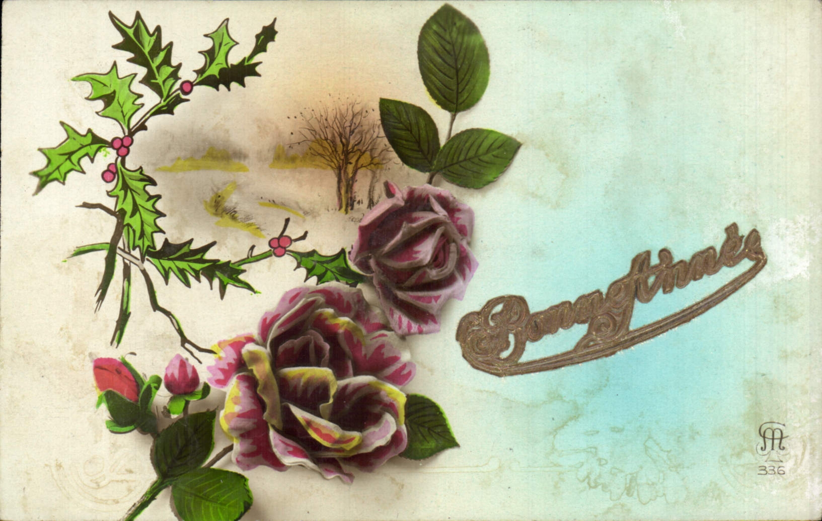 CPA Fantaisie Fleurs 