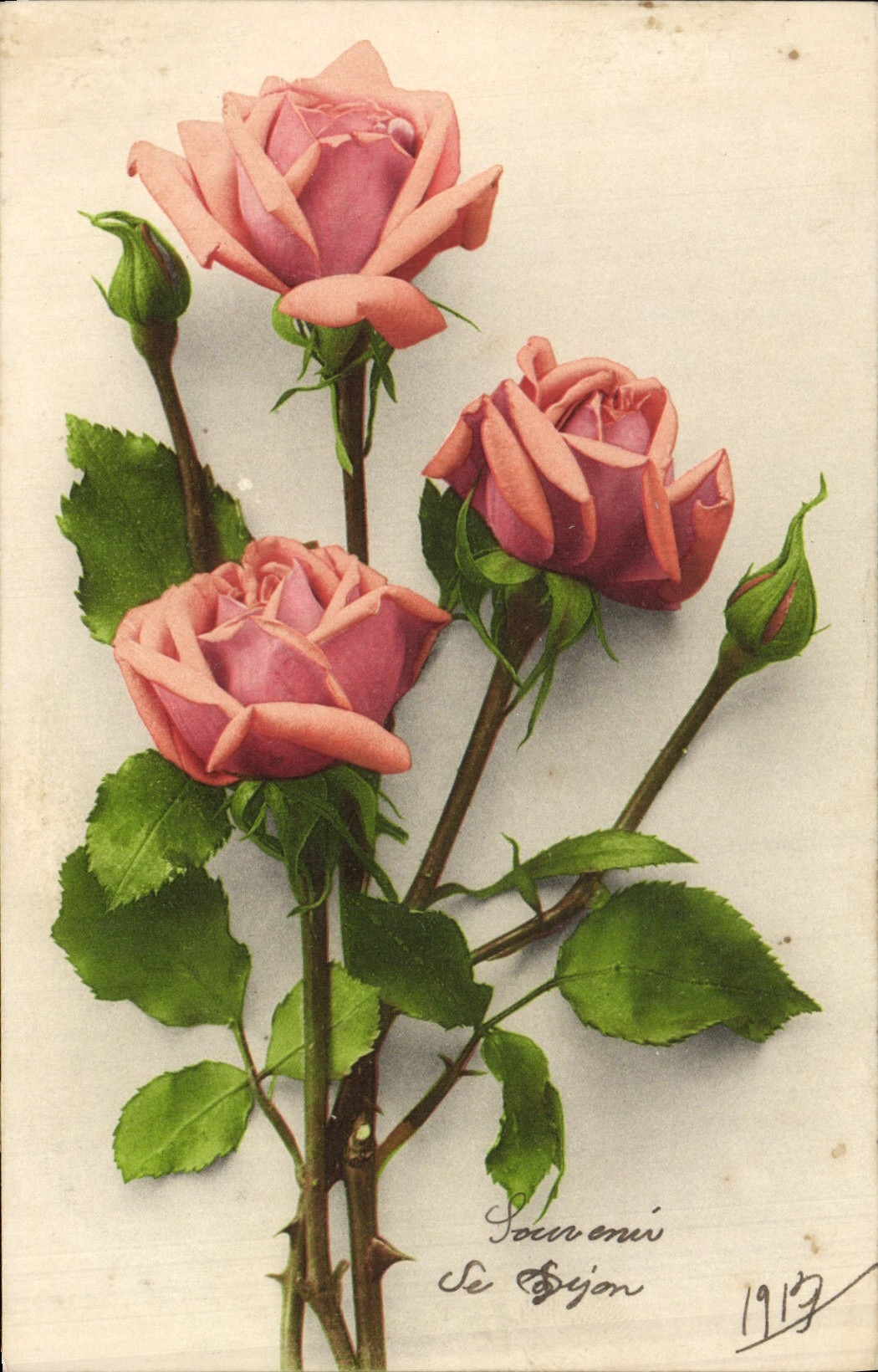 CPA Fantaisie Fleurs 