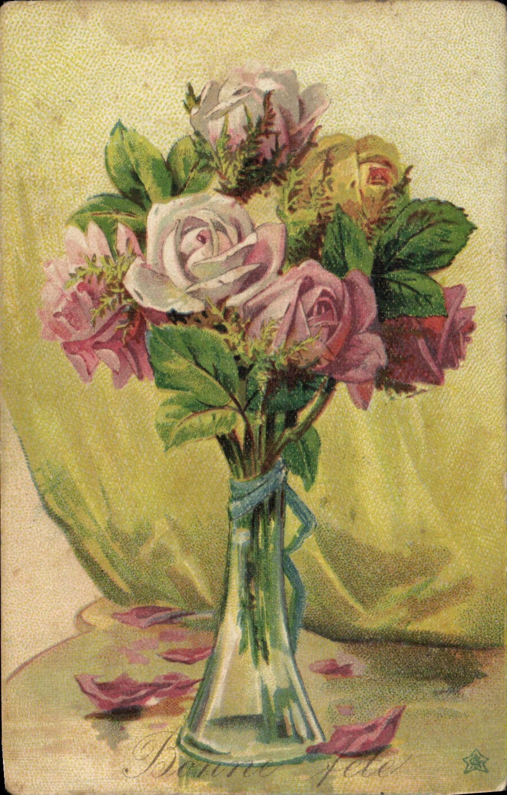 CPA Fantaisie Fleurs 