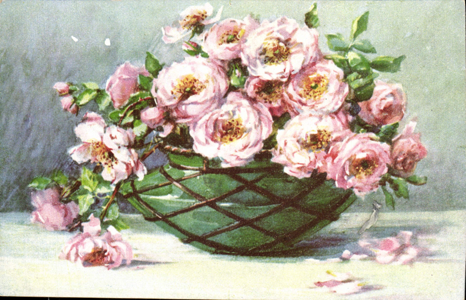 CPA Fantaisie Fleurs 