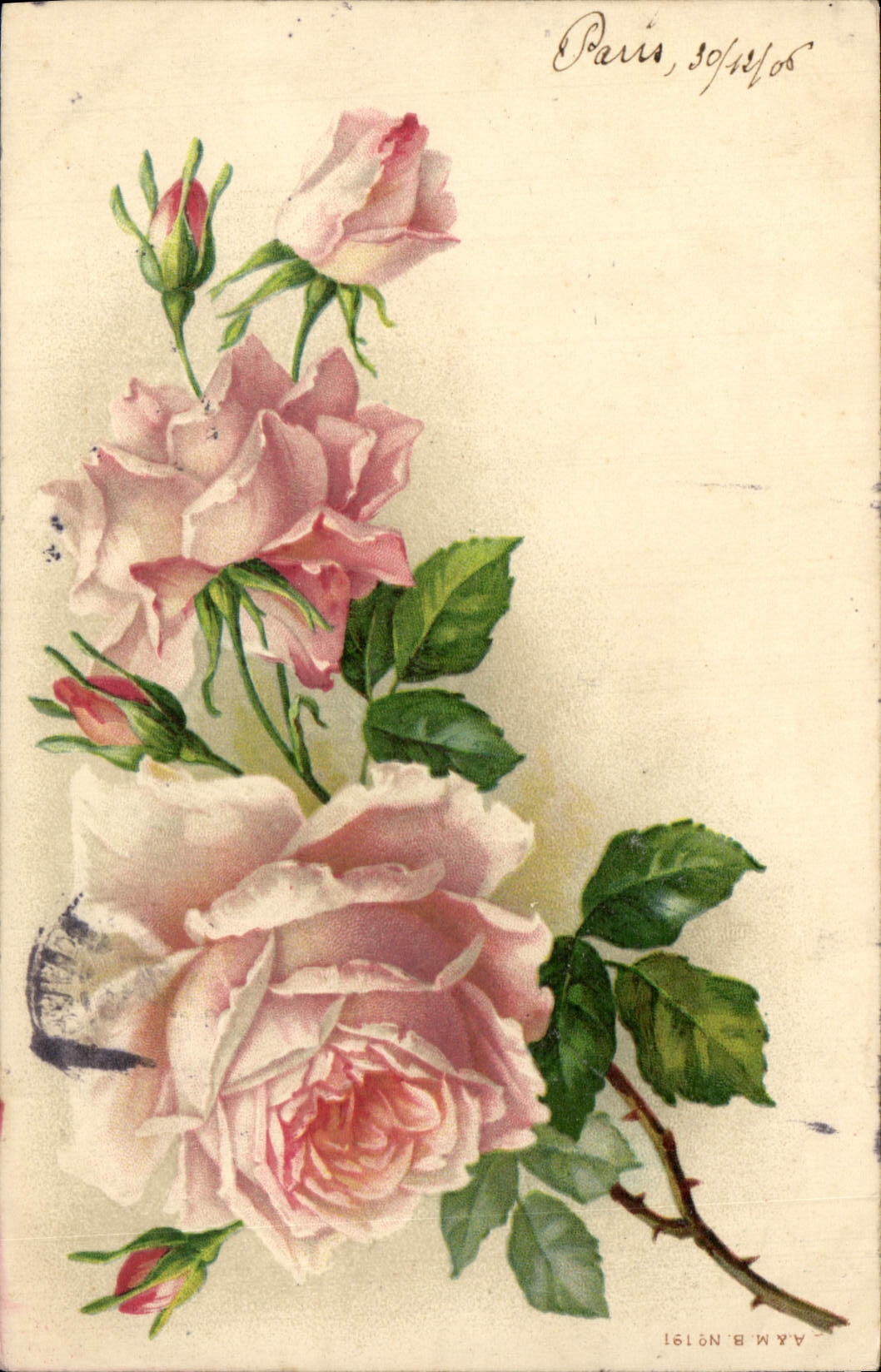 CPA Fantaisie Fleurs 