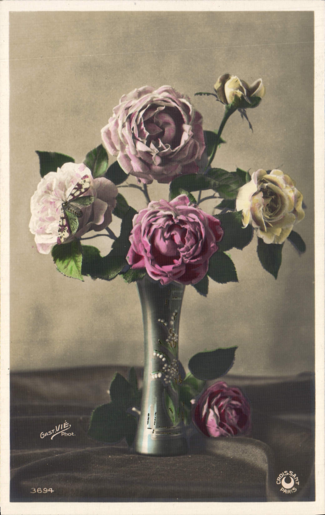 CPA Fantaisie Fleurs 