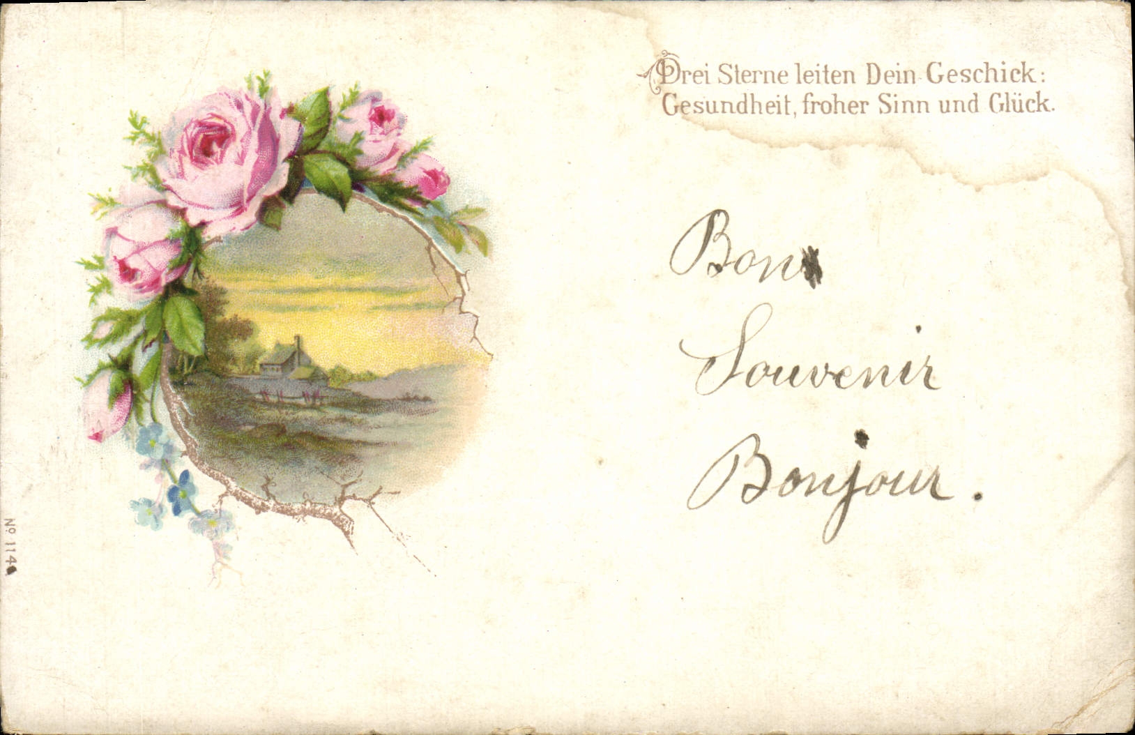 CPA Fantaisie Fleurs 