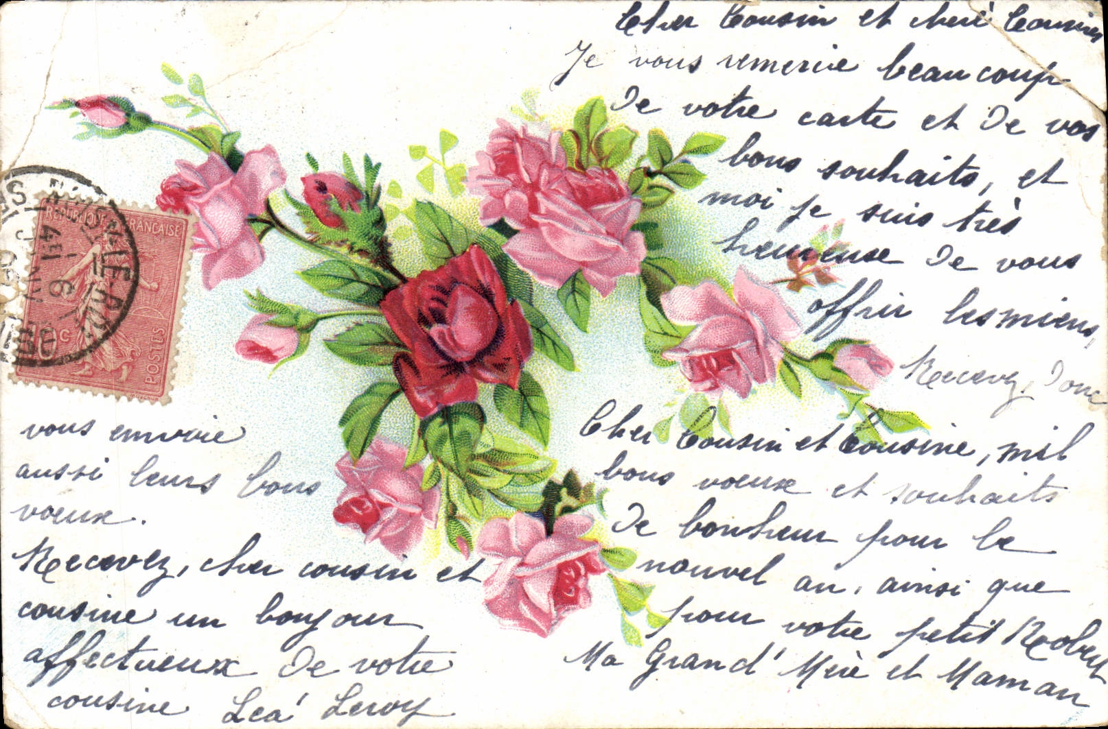 CPA Fantaisie Fleurs 