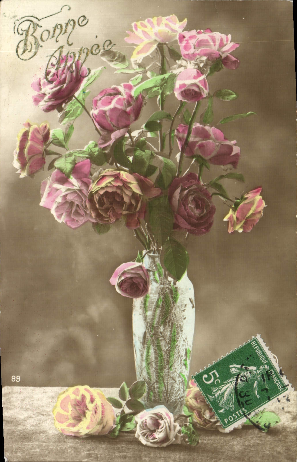 CPA Fantaisie Fleurs 