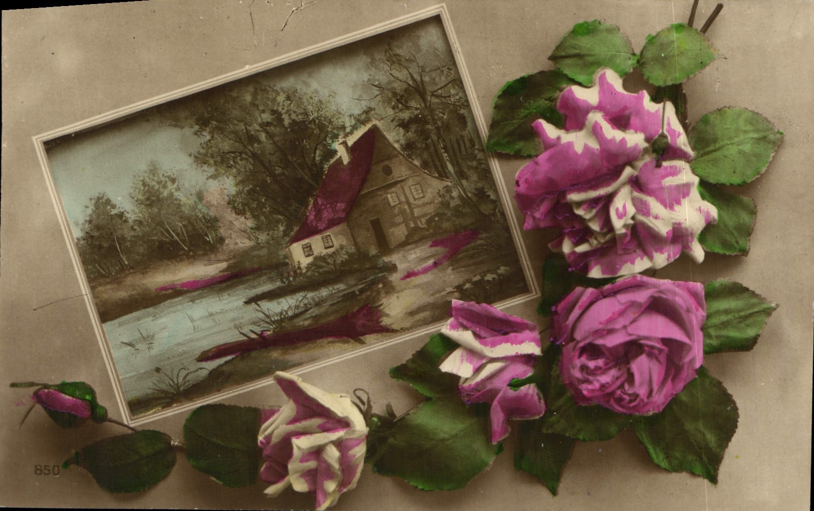 CPA Fantaisie Fleurs 