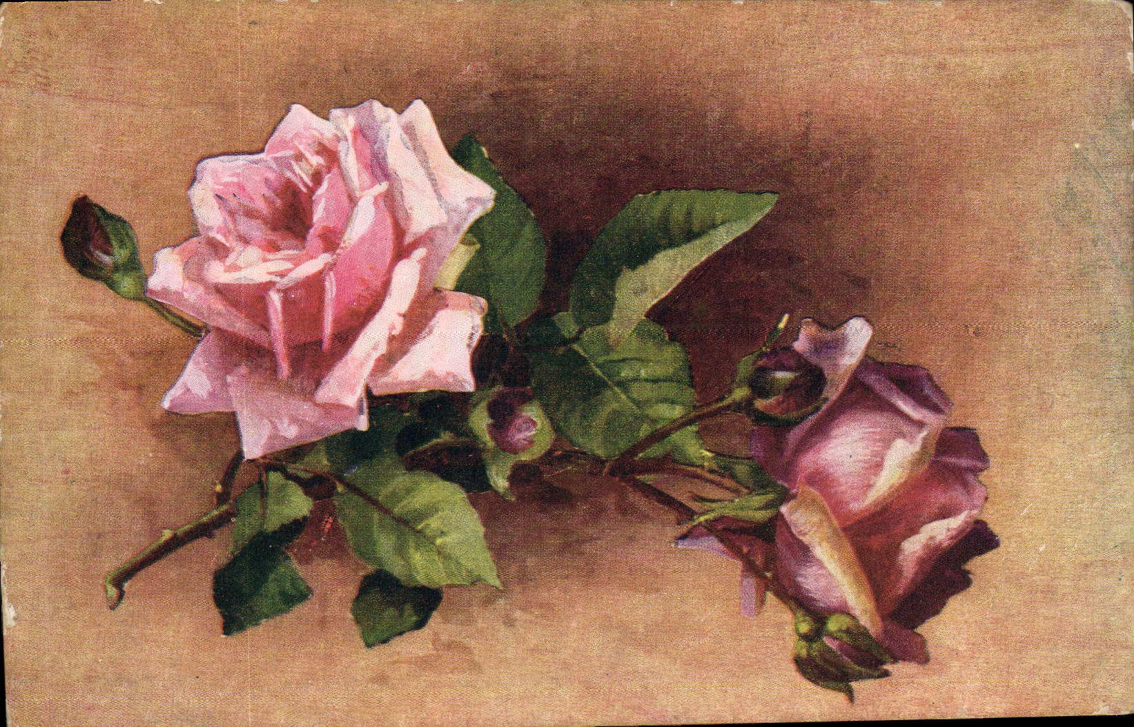 CPA Fantaisie Fleurs 
