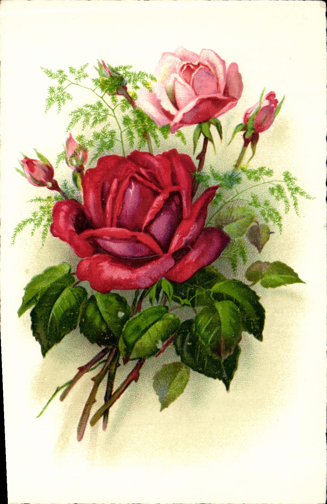 CPA Fantaisie Fleurs 