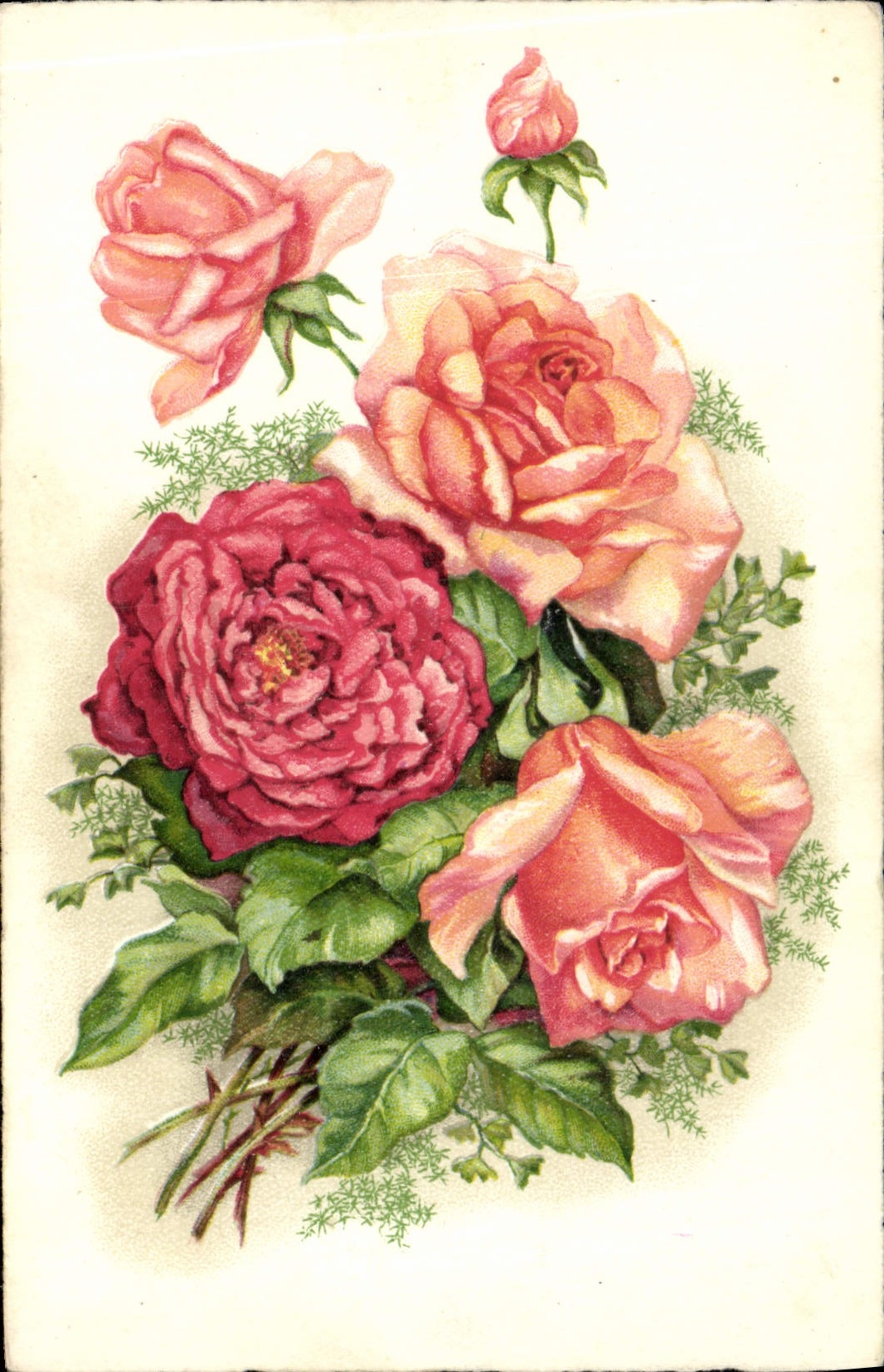 CPA Fantaisie Fleurs 