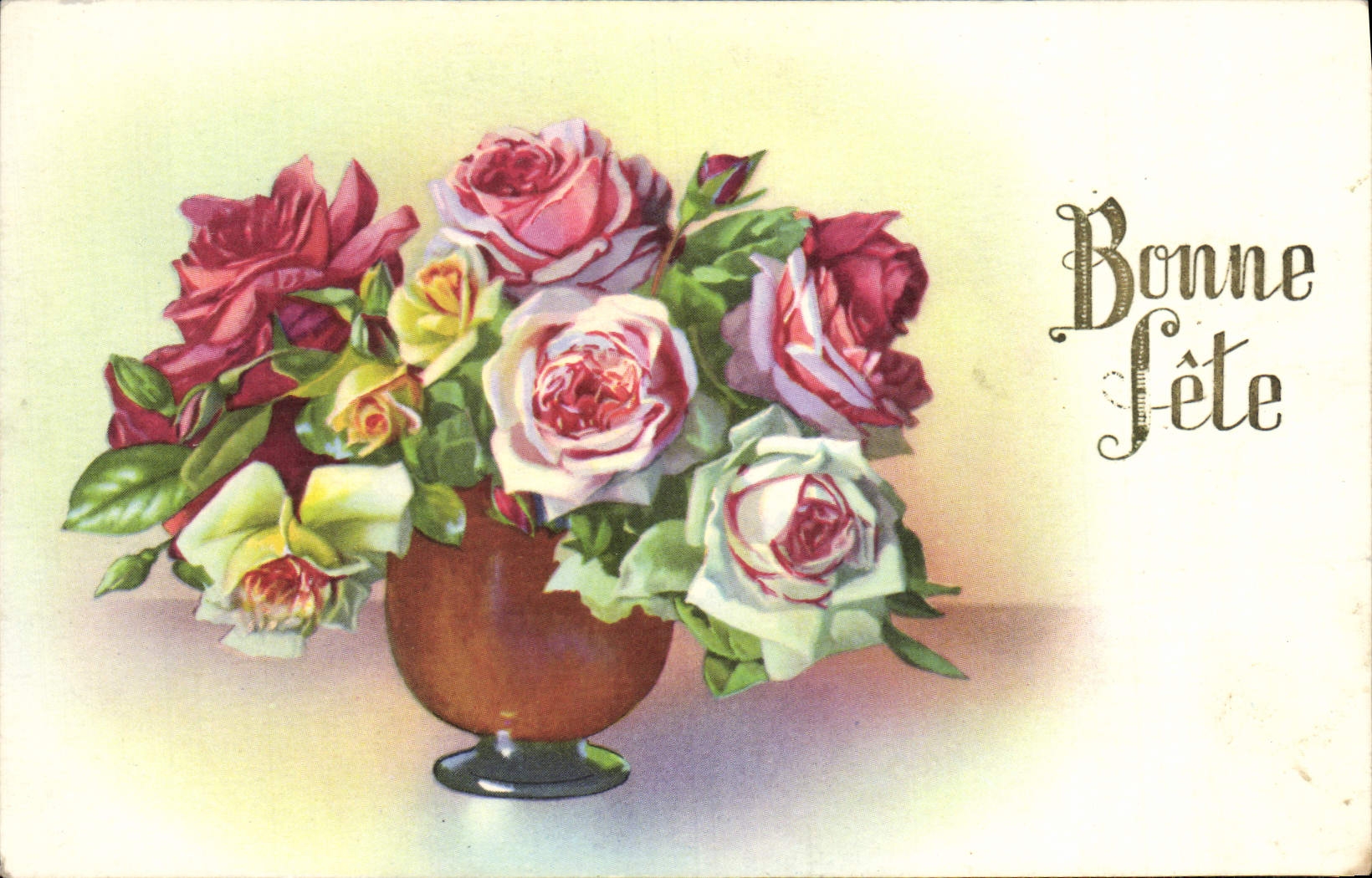 CPA Fantaisie Fleurs 