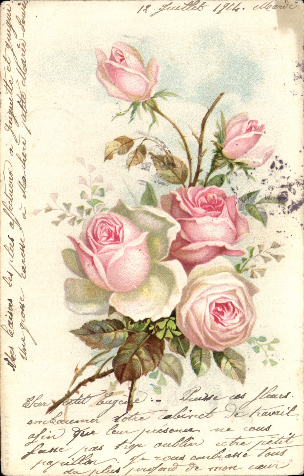 CPA Fantaisie Fleurs 