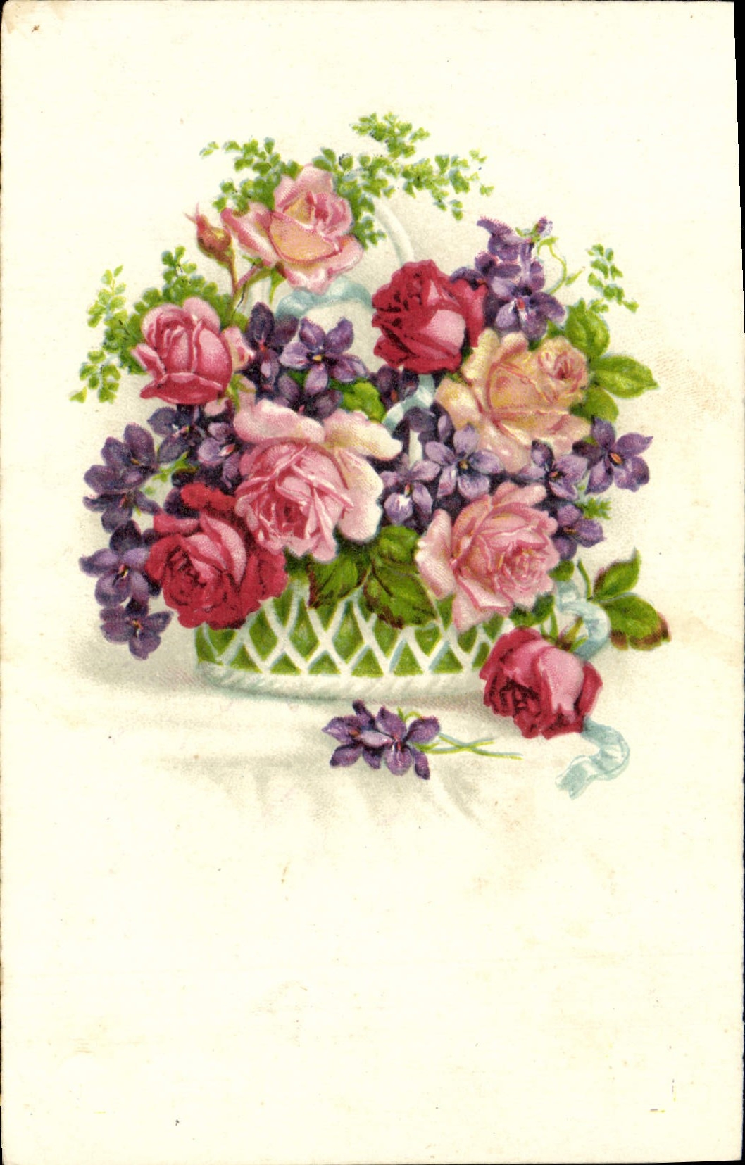 CPA Fantaisie Fleurs 