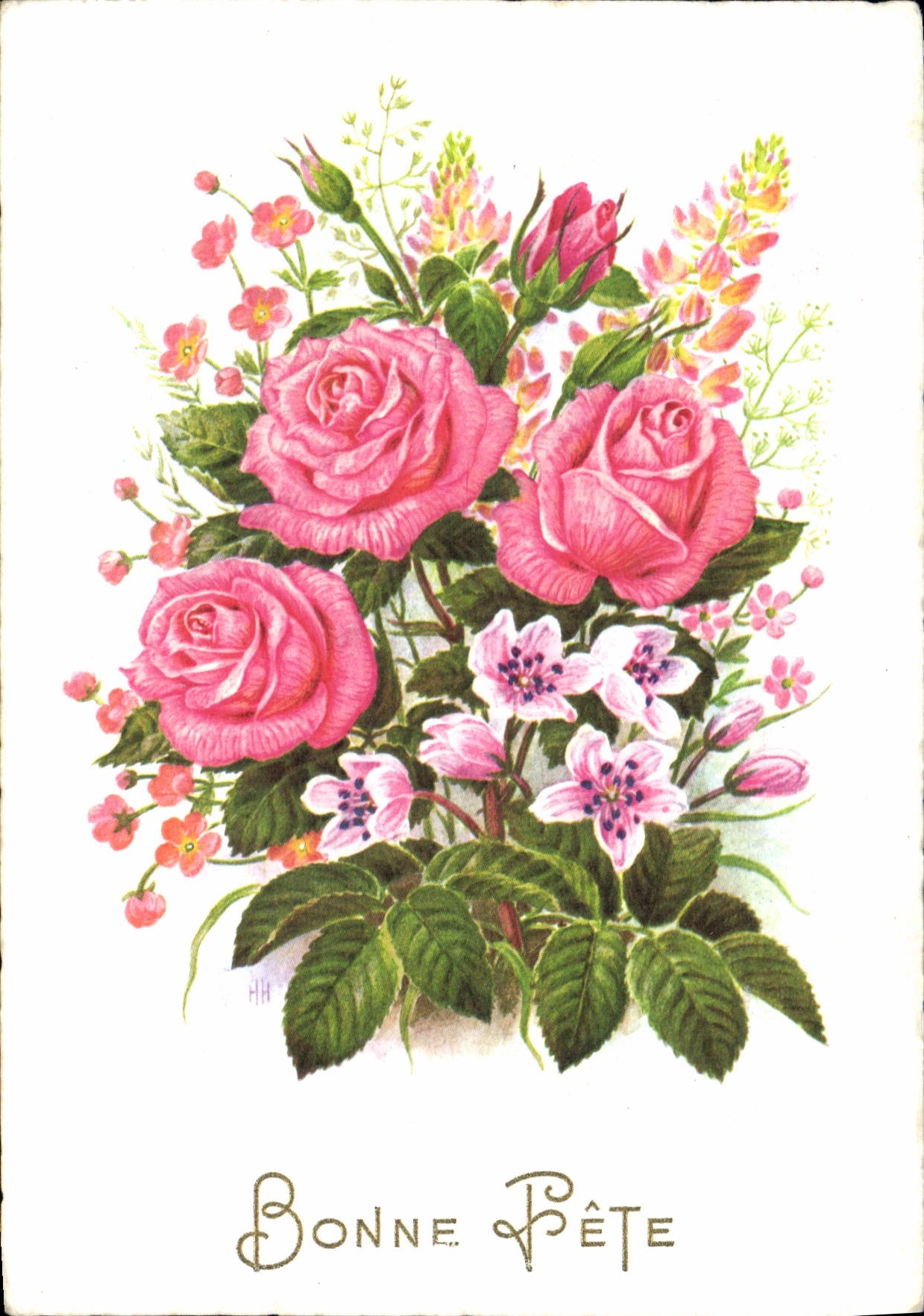 CPM Fantaisie Fleurs 