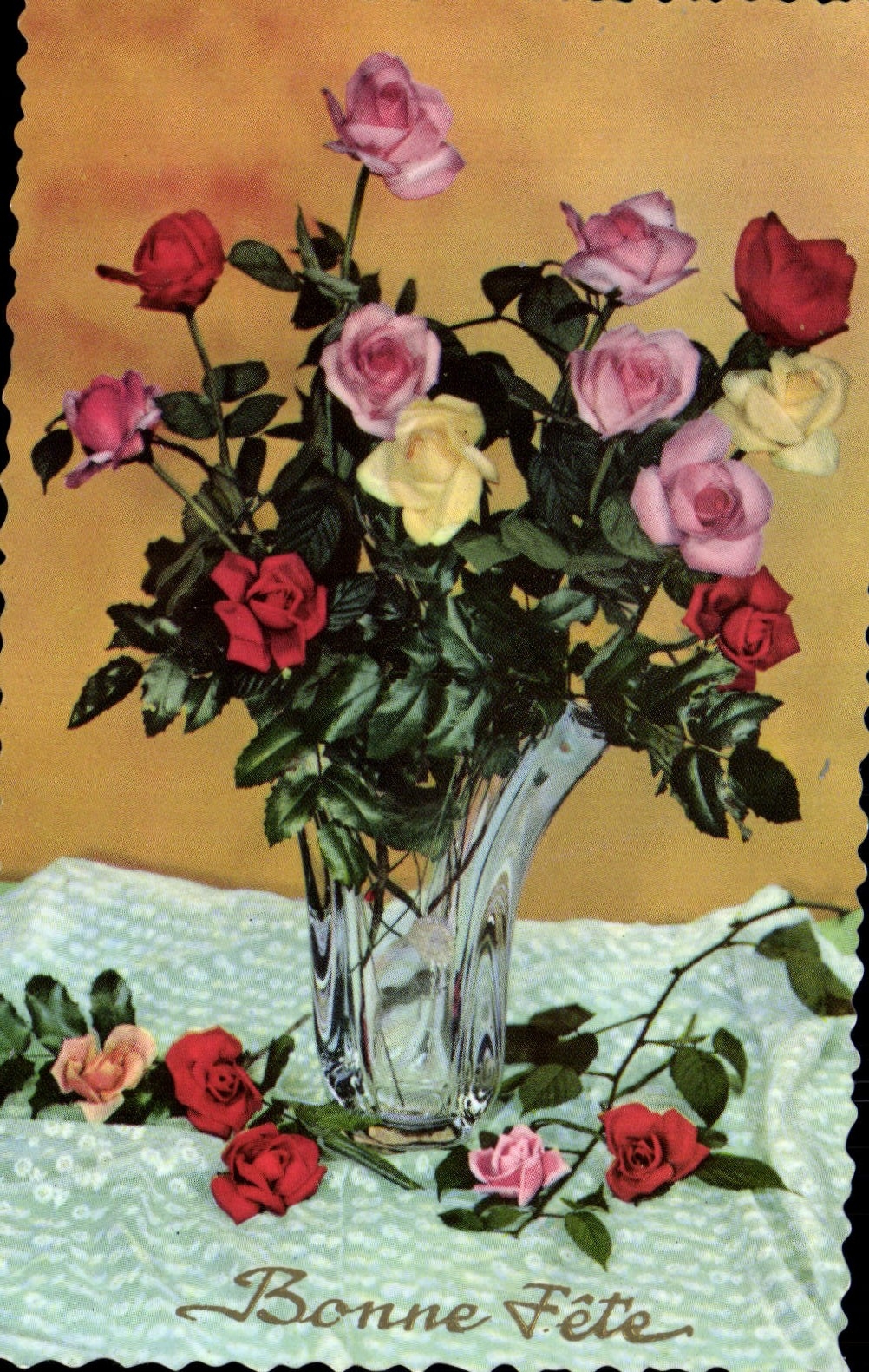 CPM Fantaisie Fleurs 