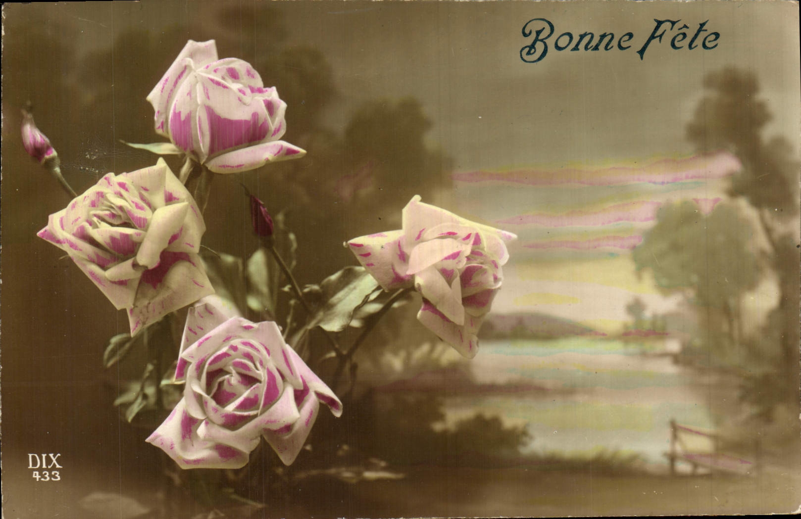 CPA Fantaisie Fleurs 