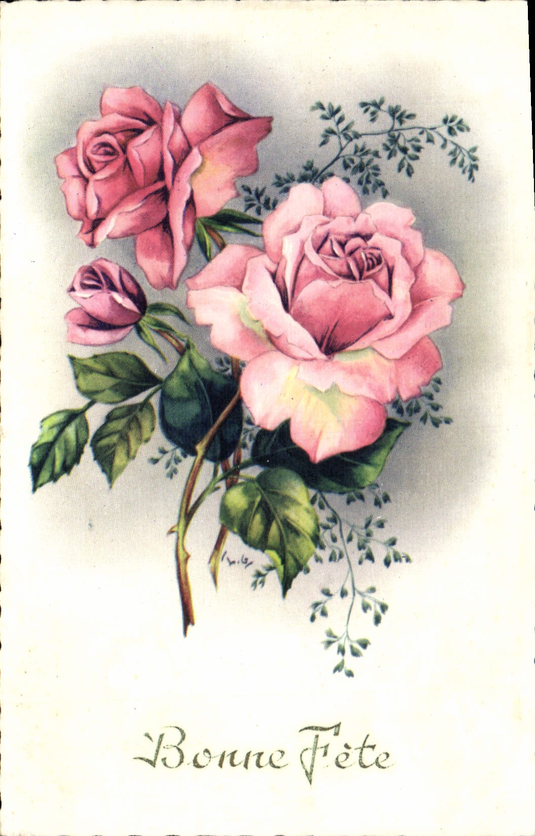 CPA Fantaisie Fleurs 