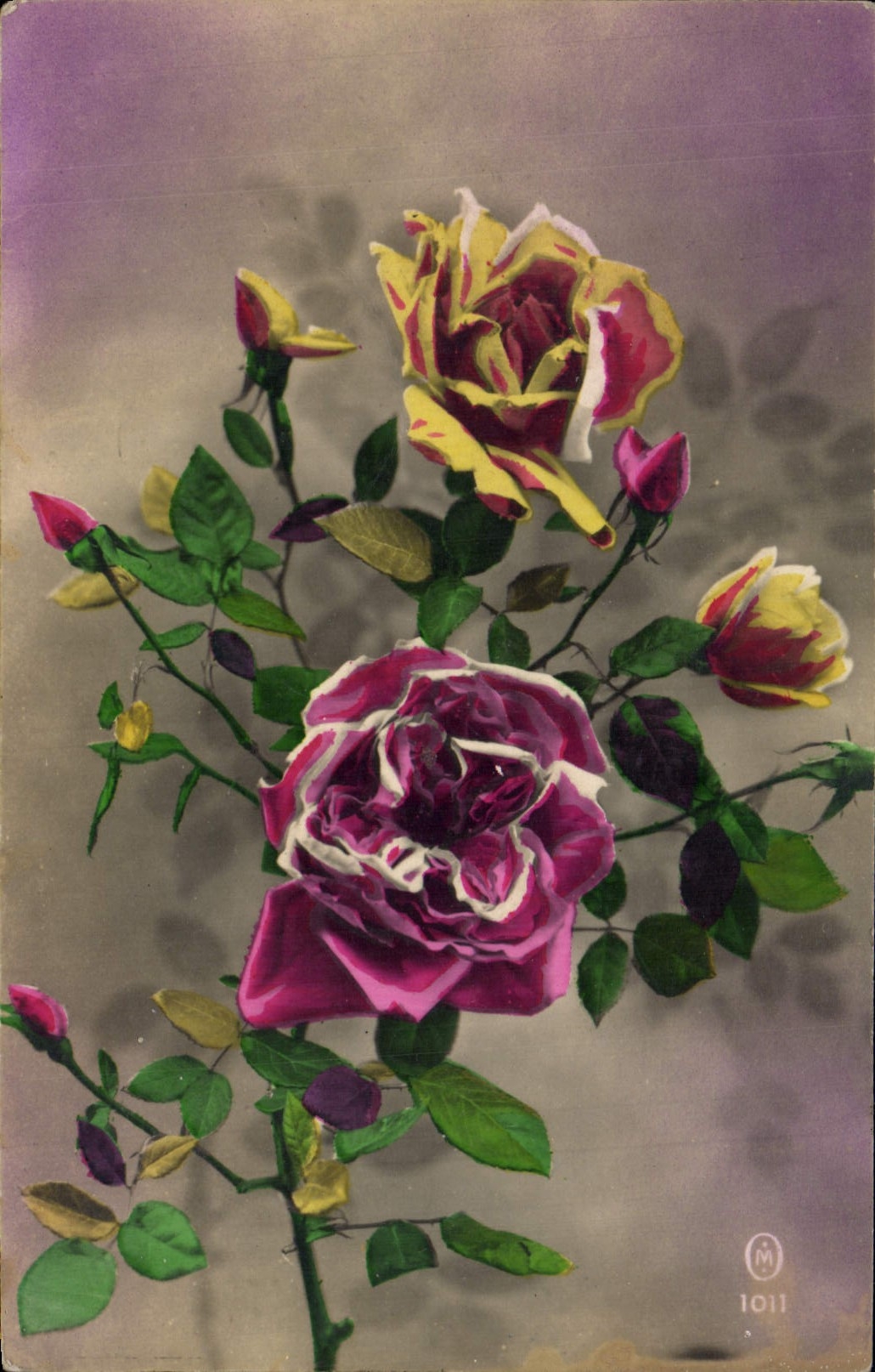 CPA Fantaisie Fleurs 