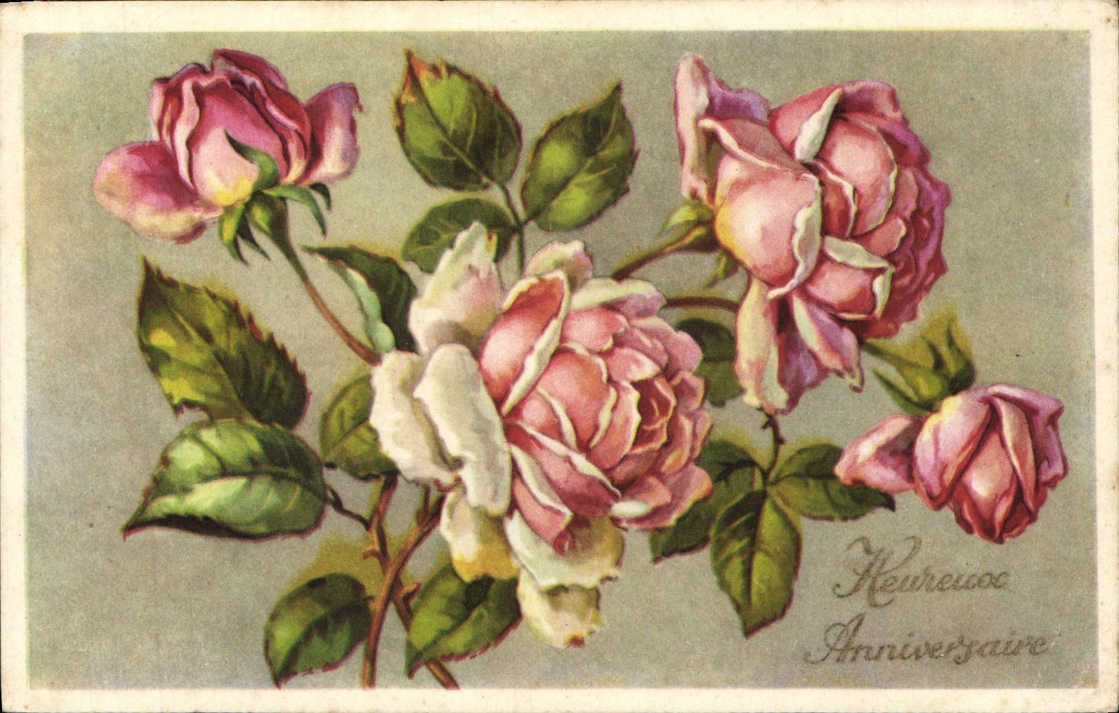 CPA Fantaisie Fleurs 