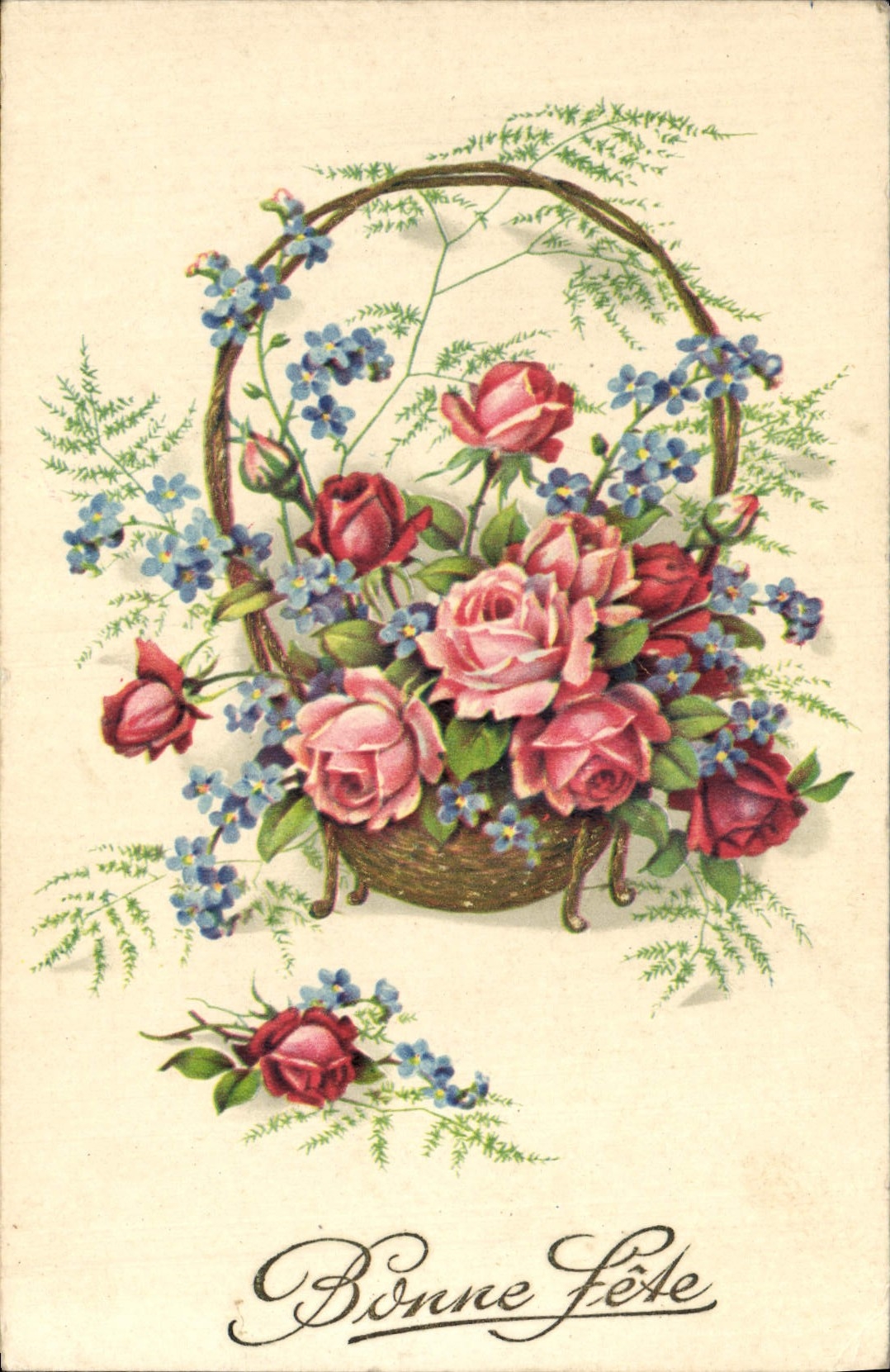 CPA Fantaisie Fleurs 