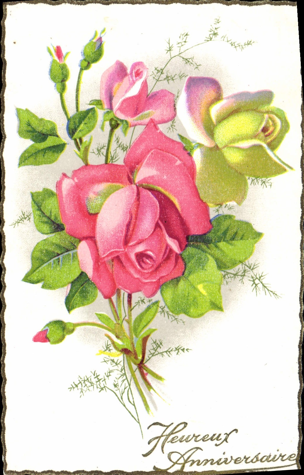 CPA Fantaisie Fleurs 