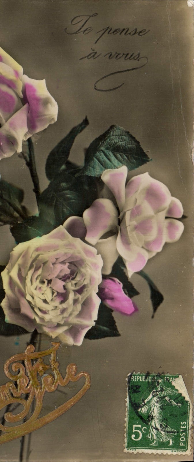 CPA Fantaisie Fleurs 