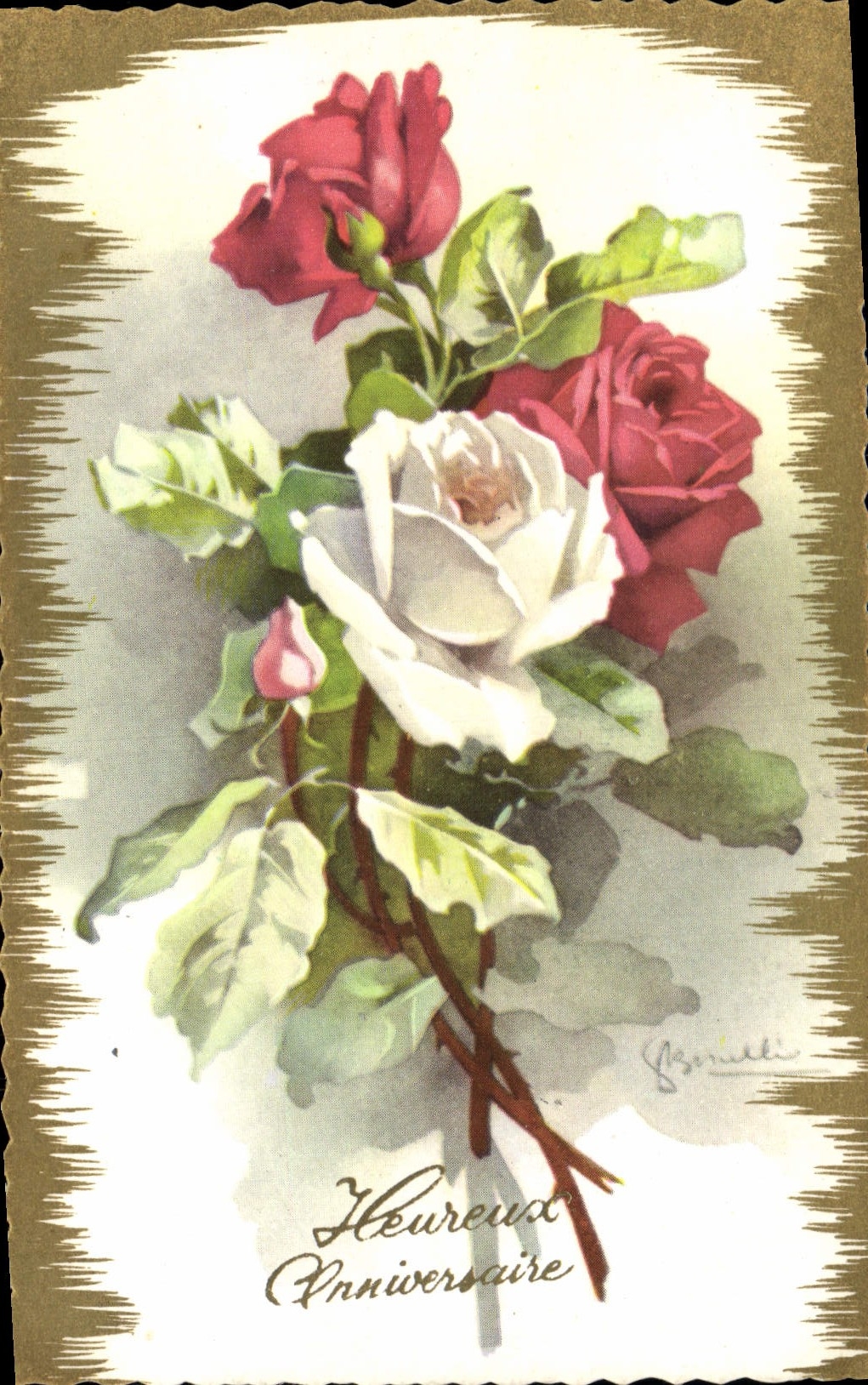 CPA Fantaisie Fleurs 