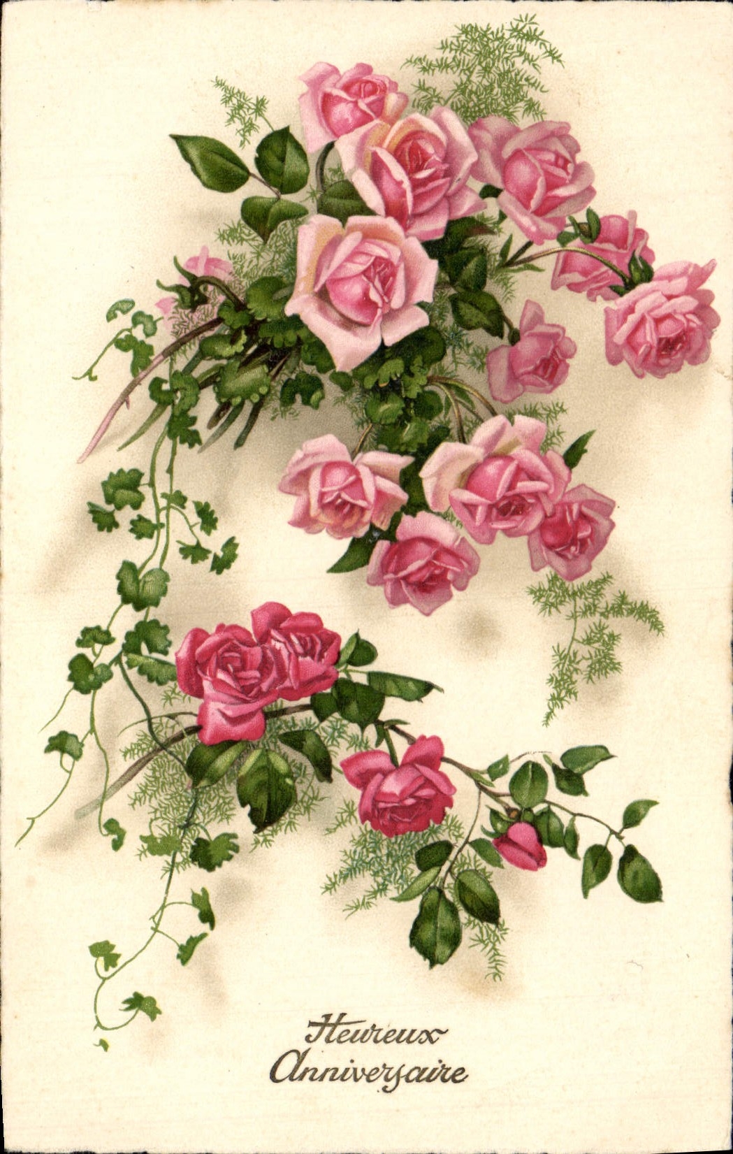 CPA Fantaisie Fleurs 