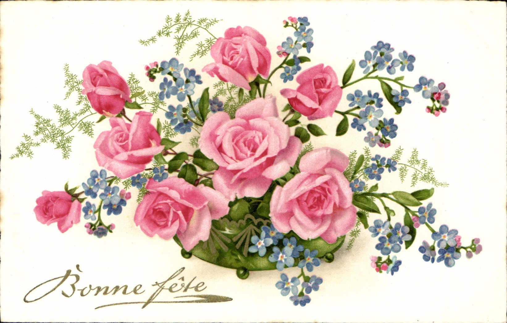 CPA Fantaisie Fleurs 