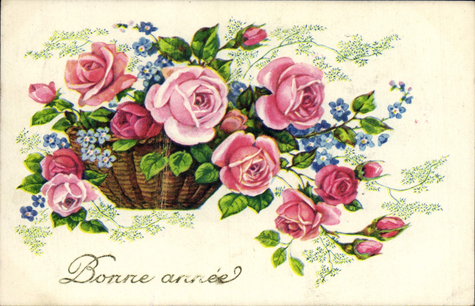 CPA Fantaisie Fleurs 