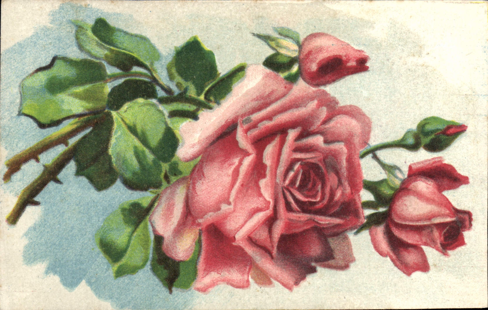 CPA Fantaisie Fleurs 