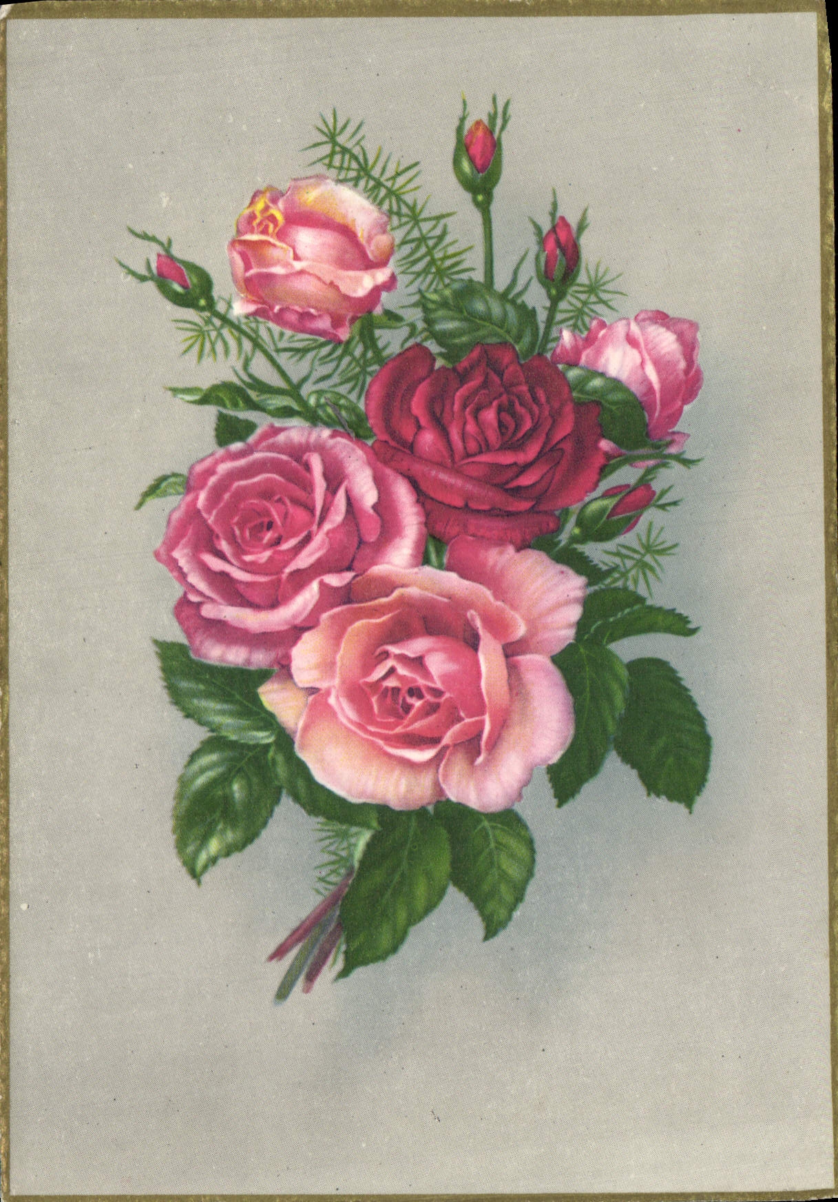 CPA Fantaisie Fleurs 