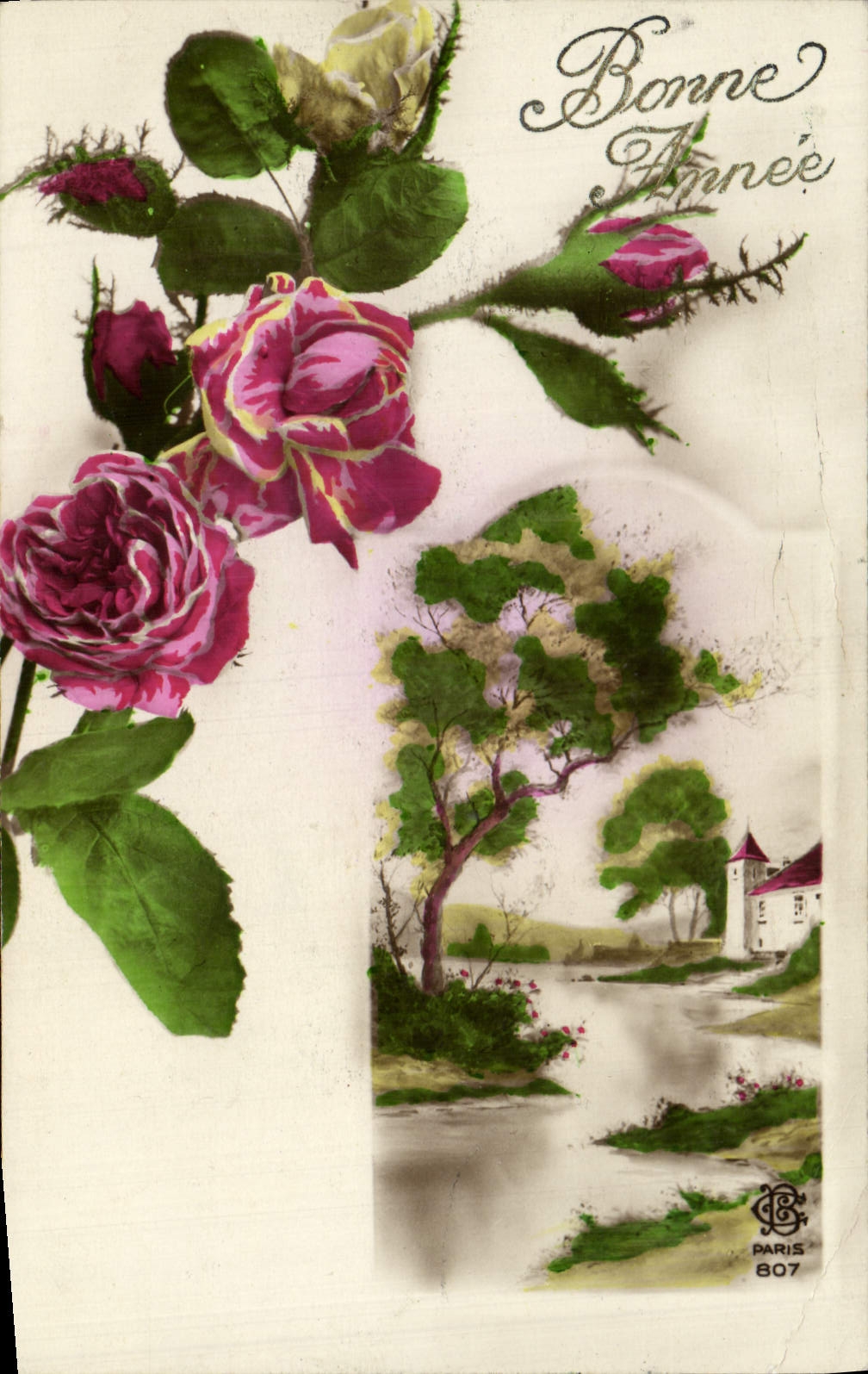 CPA Fantaisie Fleurs 