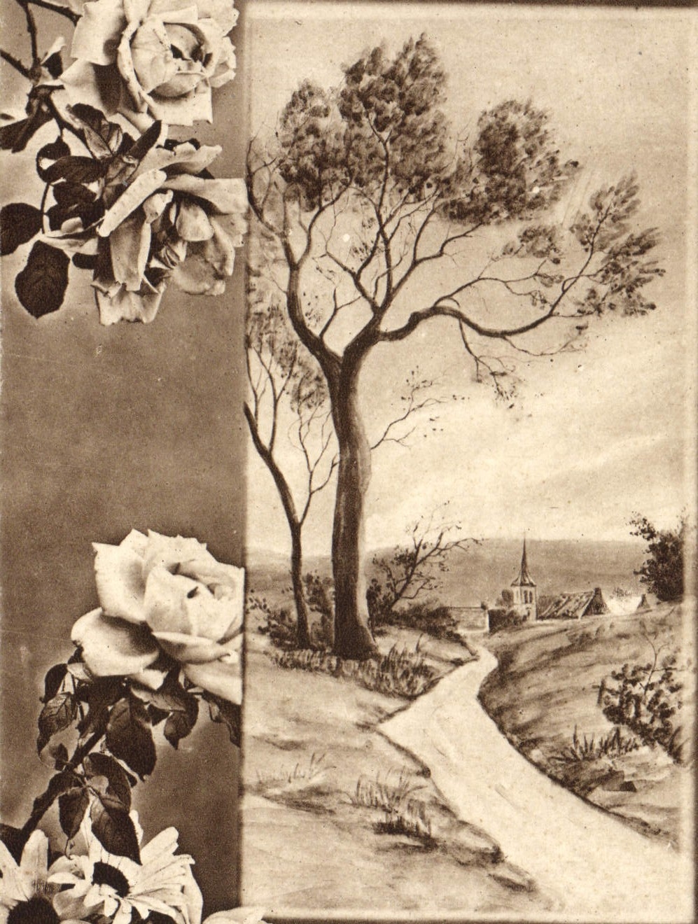 CPA Fantaisie Fleurs 