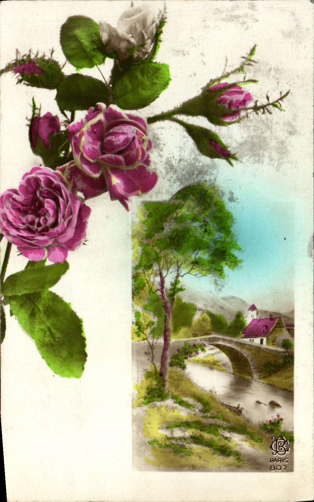 CPA Fantaisie Fleurs 