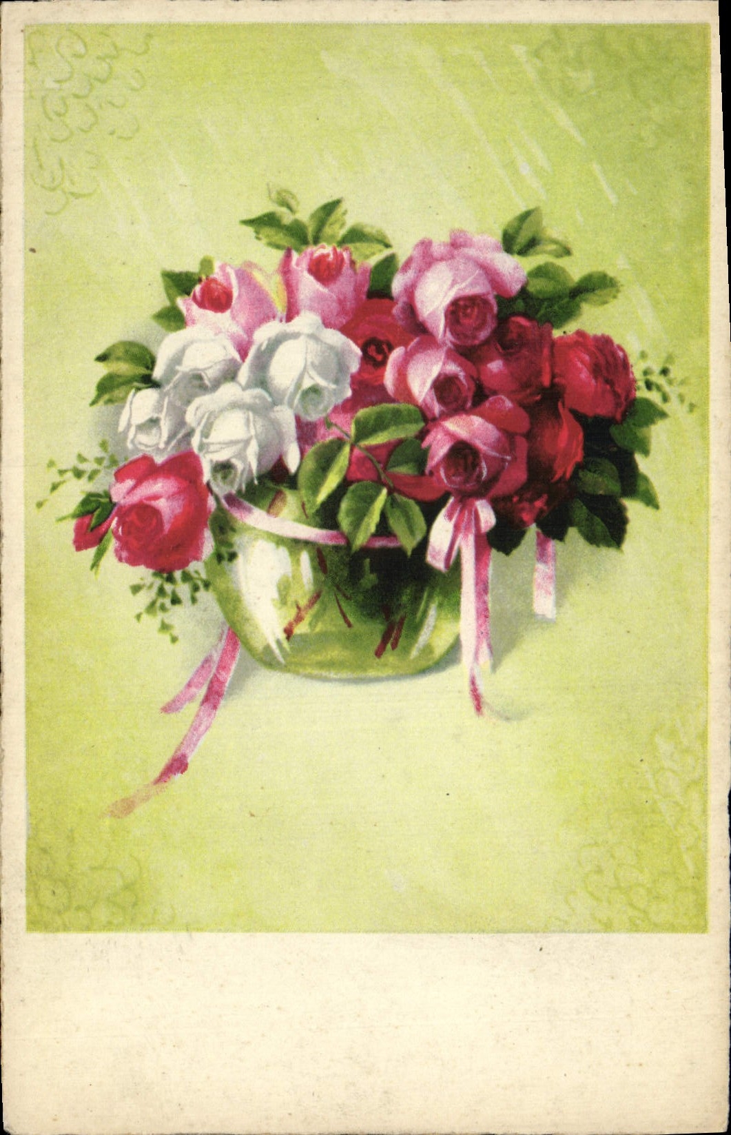 CPA Fantaisie Fleurs 