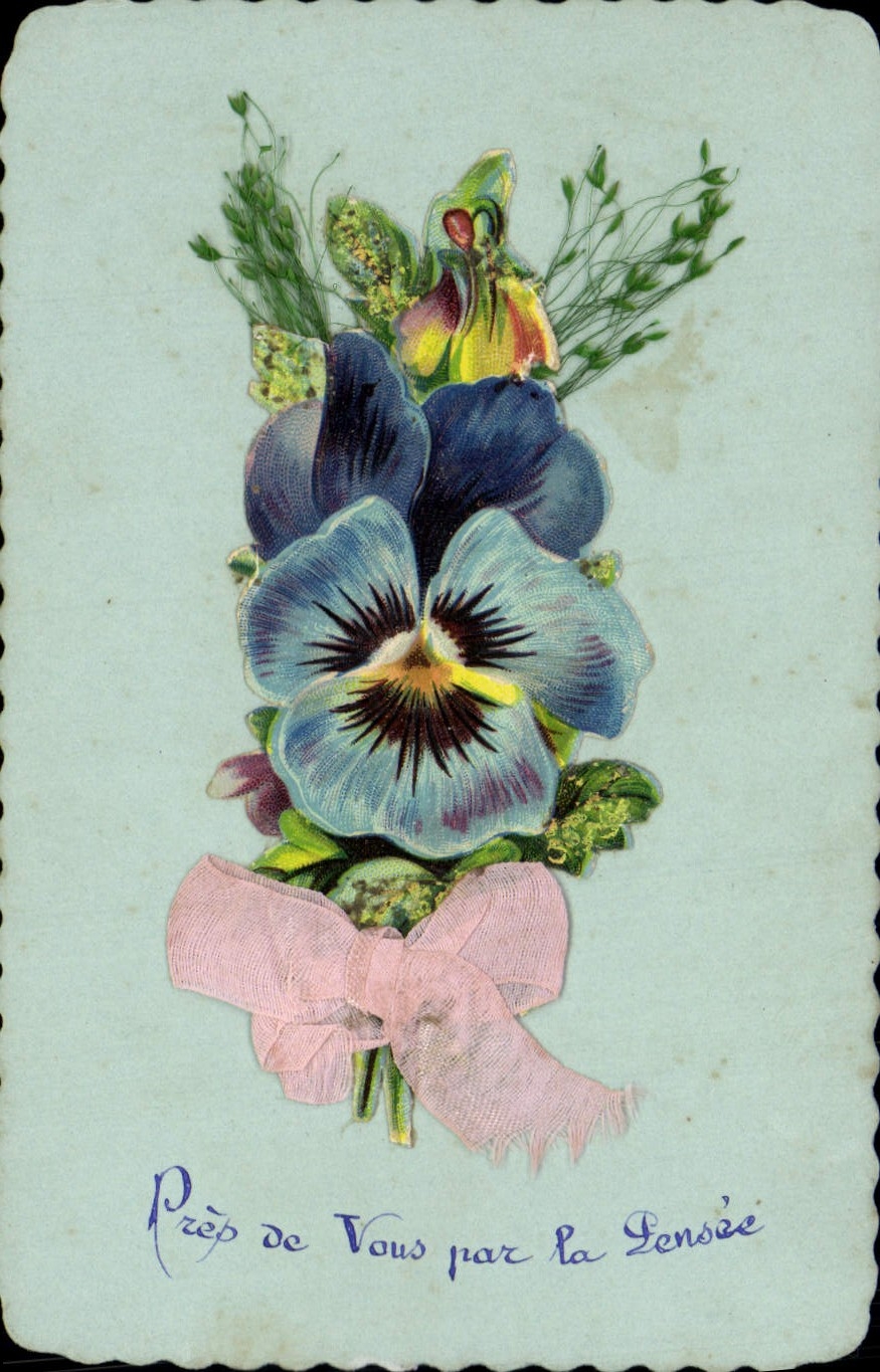 CPA Fantaisie Fleurs 