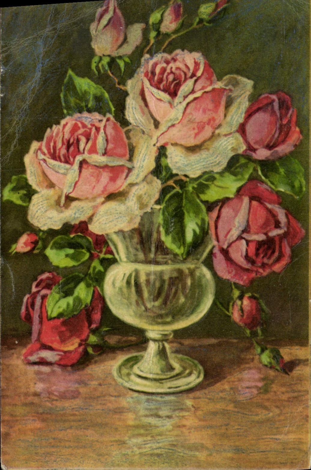 CPA Fantaisie Fleurs 