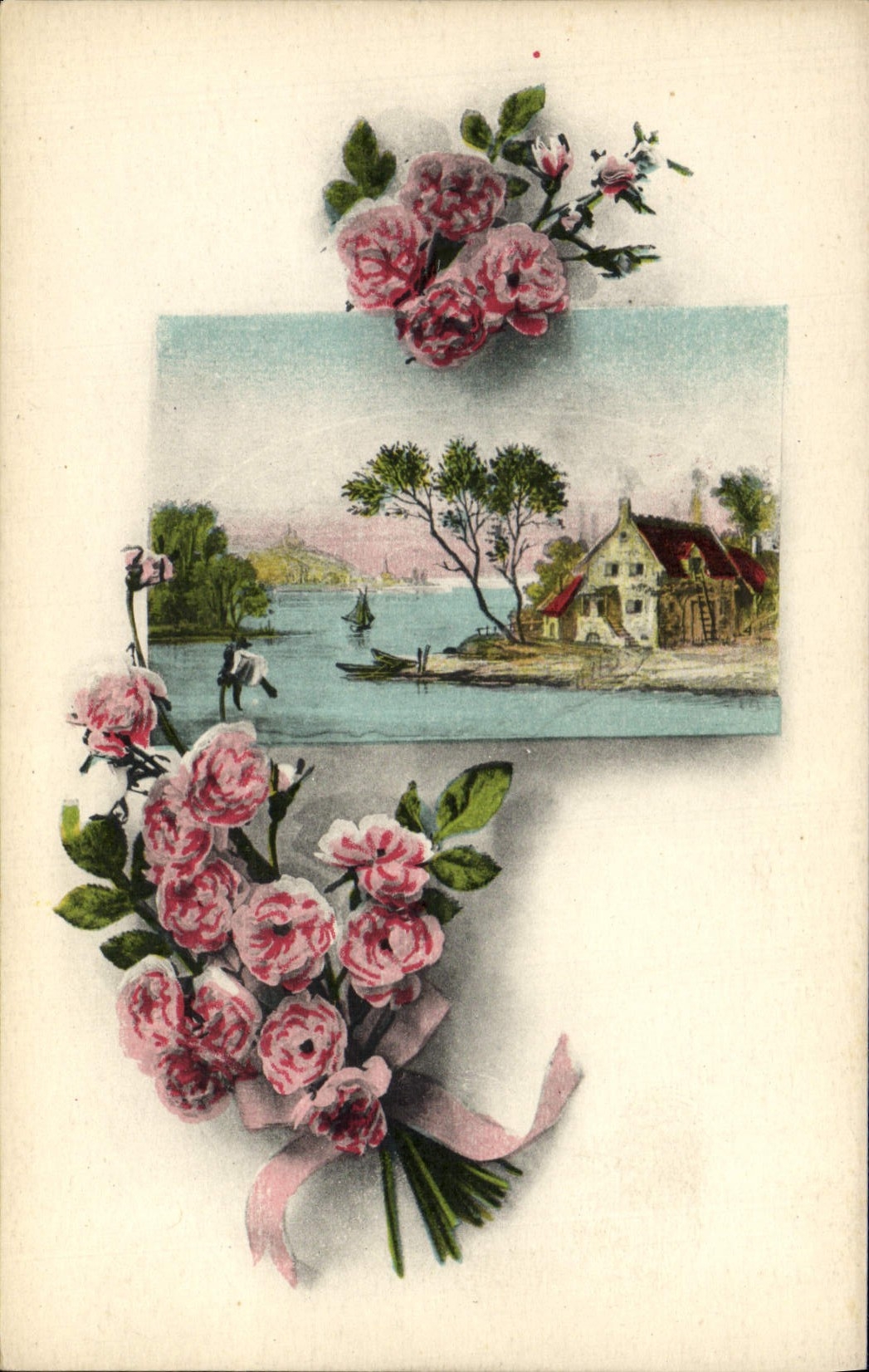 CPA Fantaisie Fleurs 