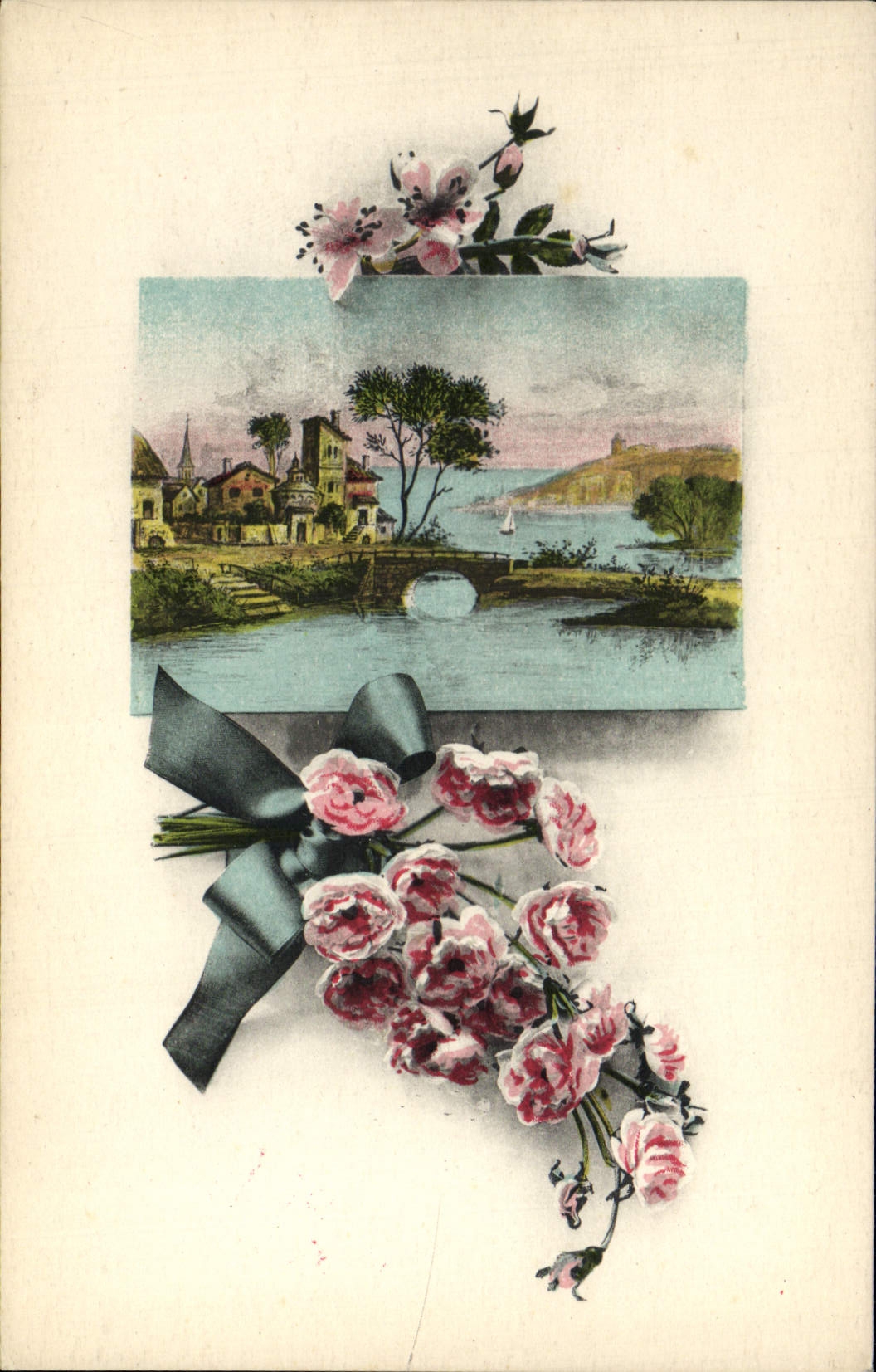 CPA Fantaisie Fleurs 