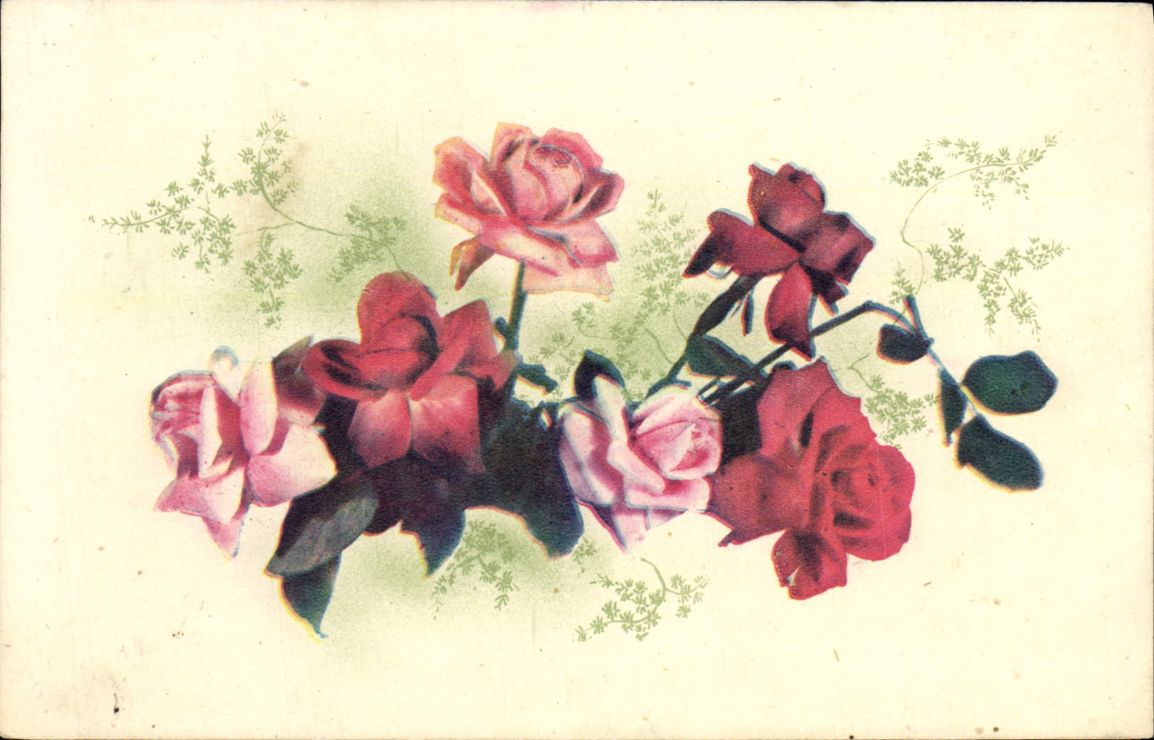 CPA Fantaisie Fleurs 