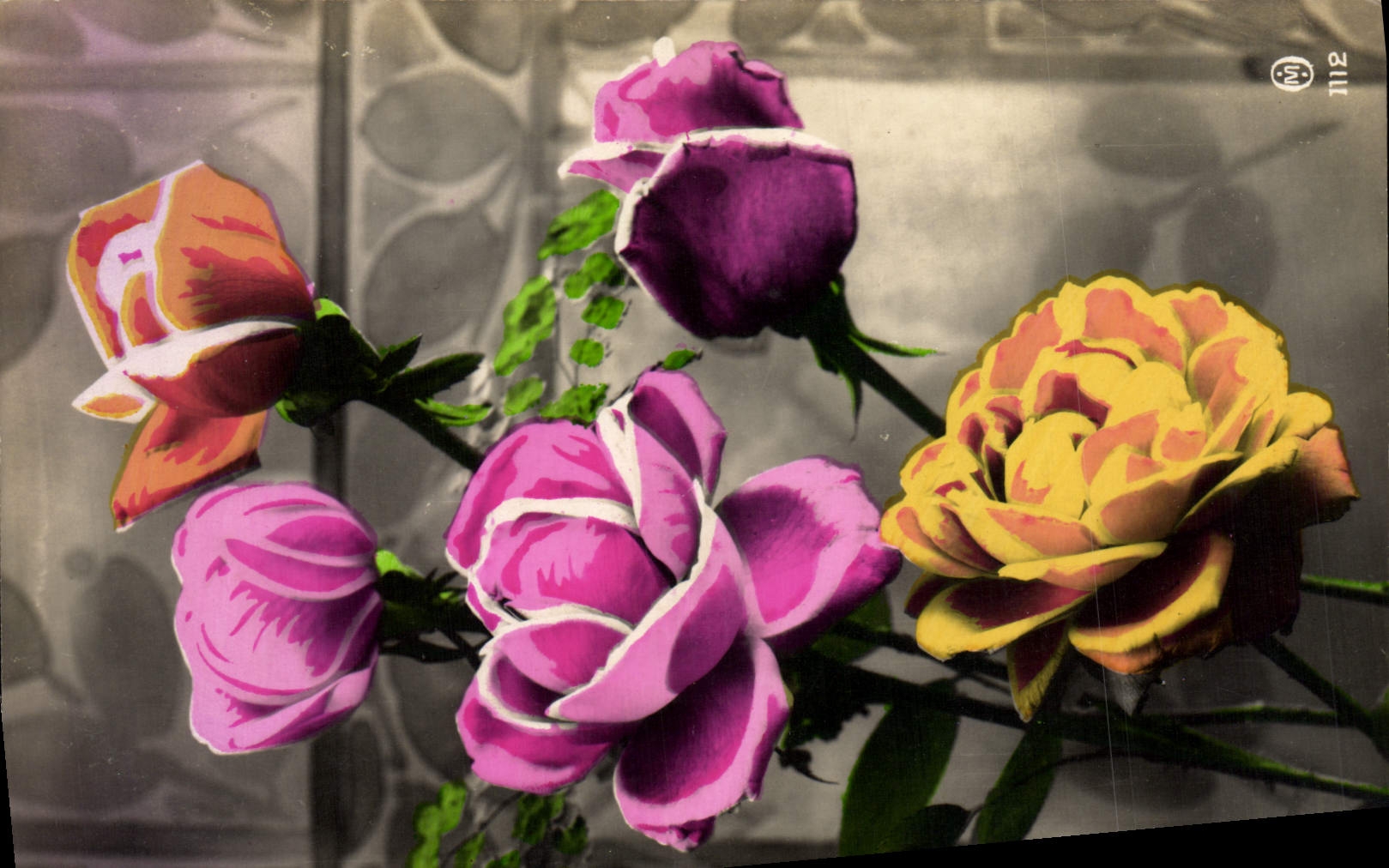 CPA Fantaisie Fleurs 