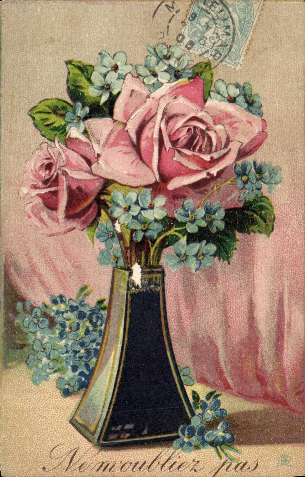 CPA Fantaisie Fleurs