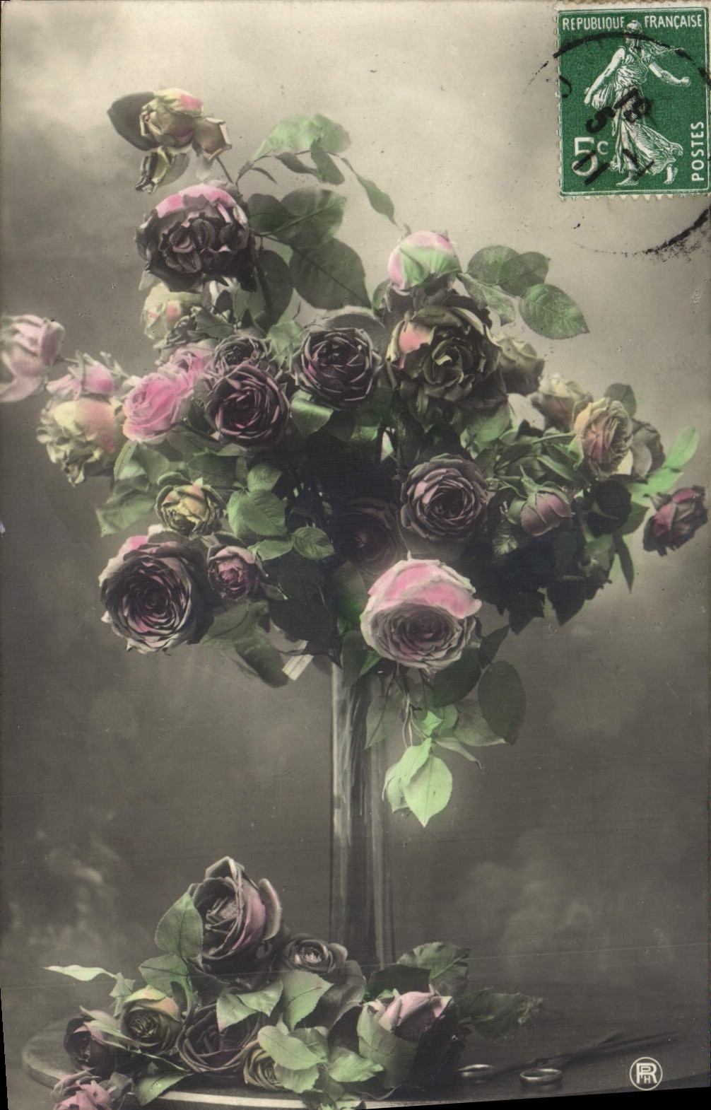 CPA Fantaisie Fleurs