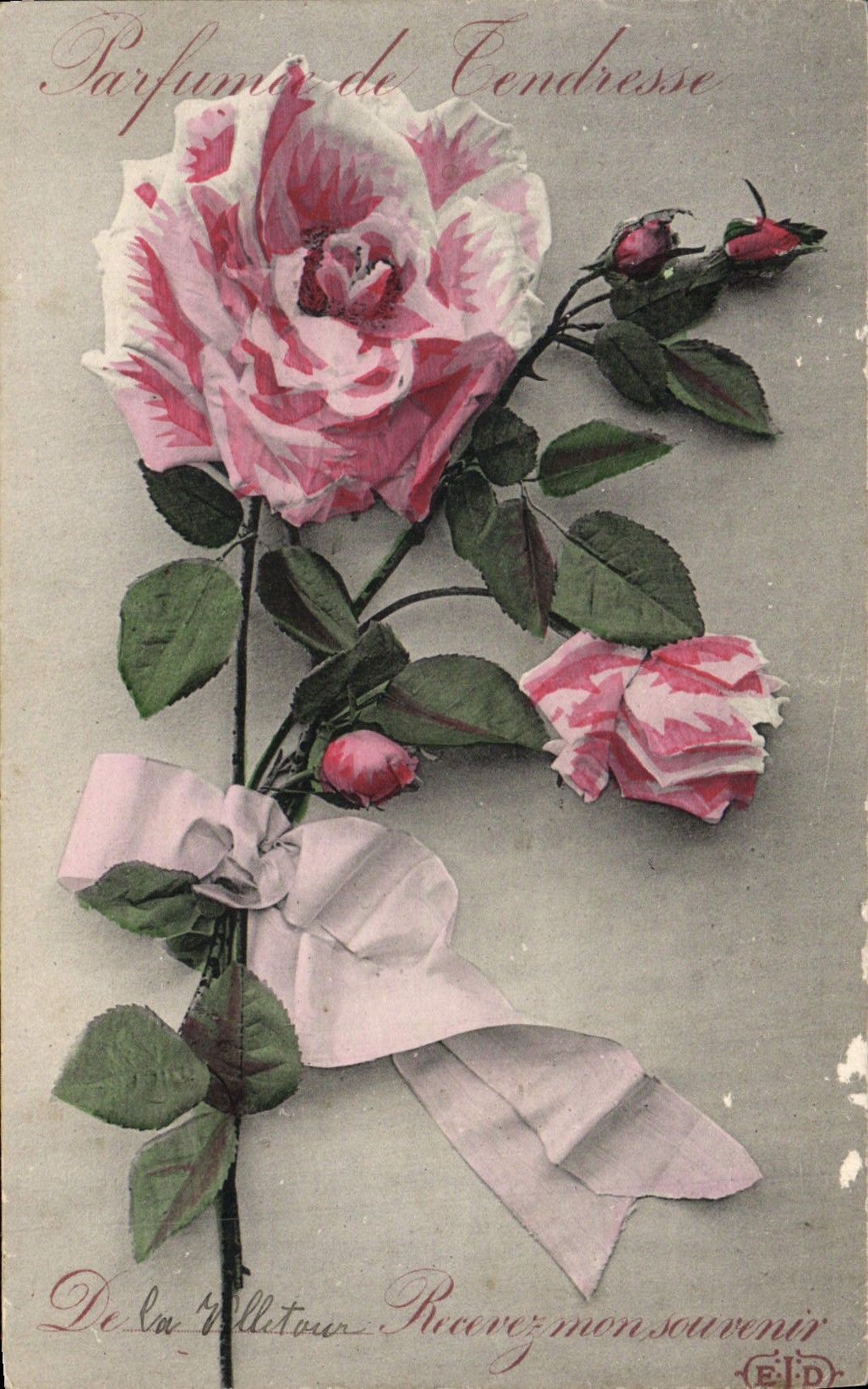 CPA Fantaisie Fleurs