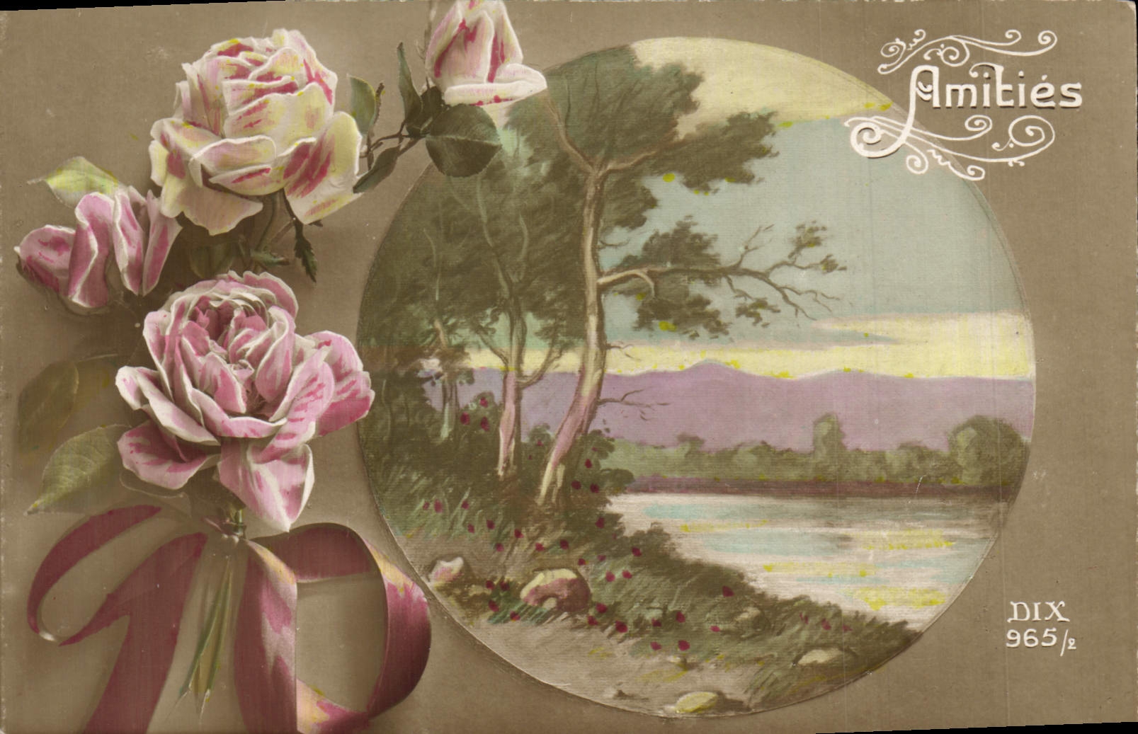 CPA Fantaisie Fleurs