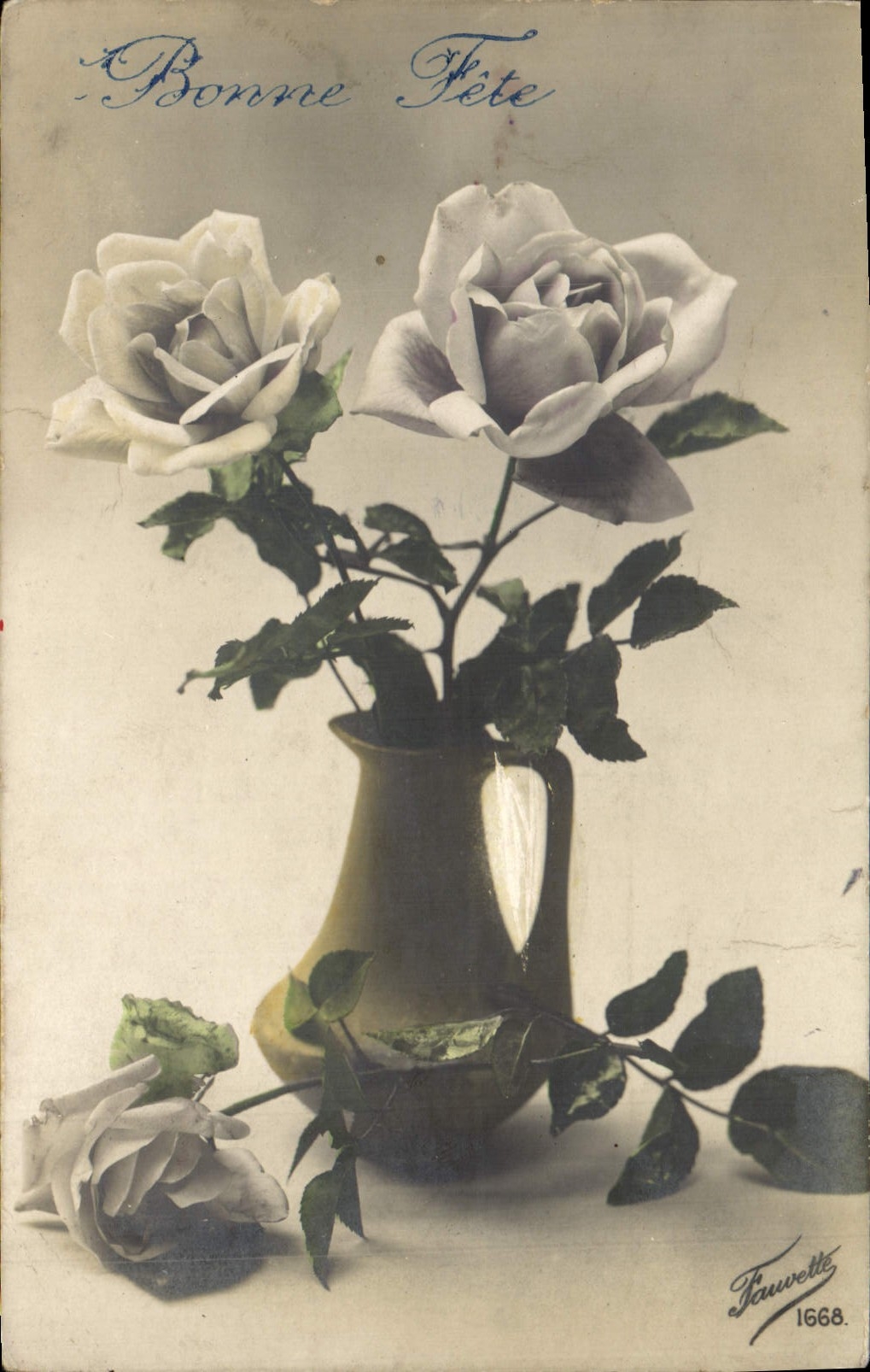 CPA Fantaisie Fleurs